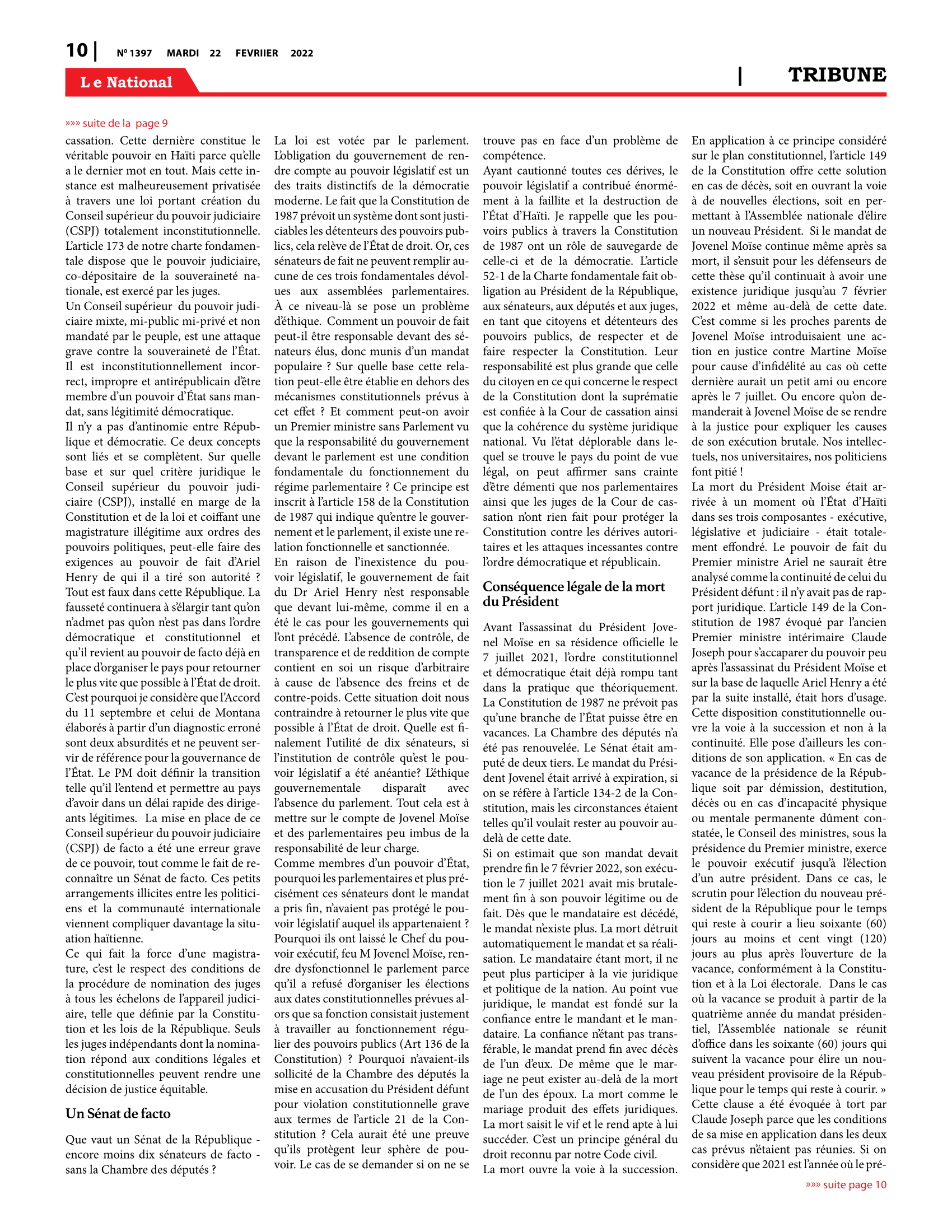 Page 10 de l'édition 1398