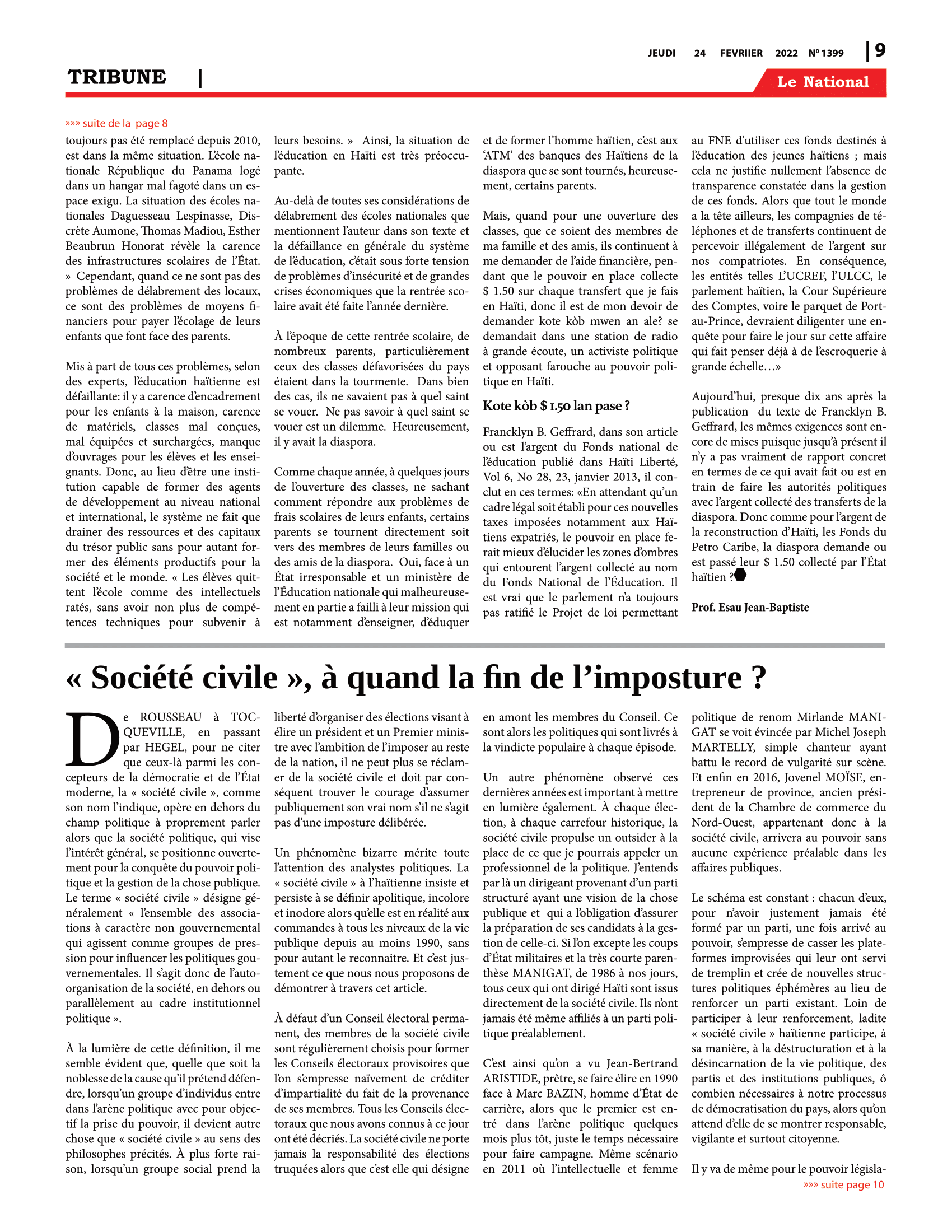 Page 9 de l'édition 1399