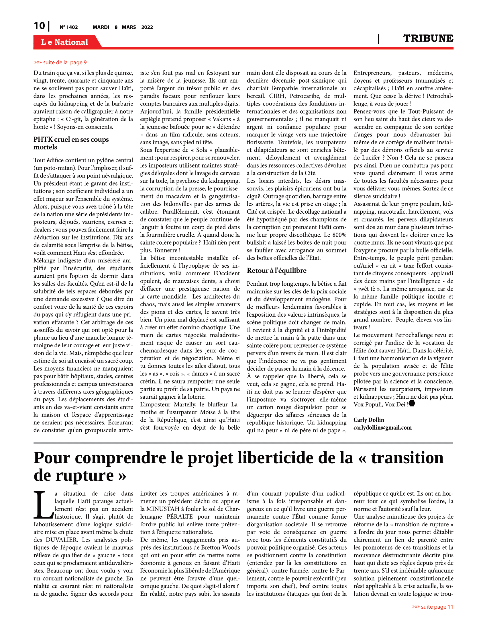 Page 10 de l'édition 1402