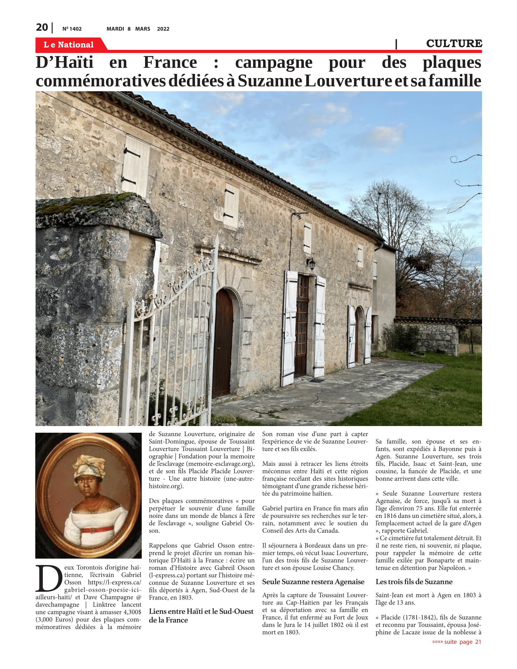 Page 20 de l'édition 1402