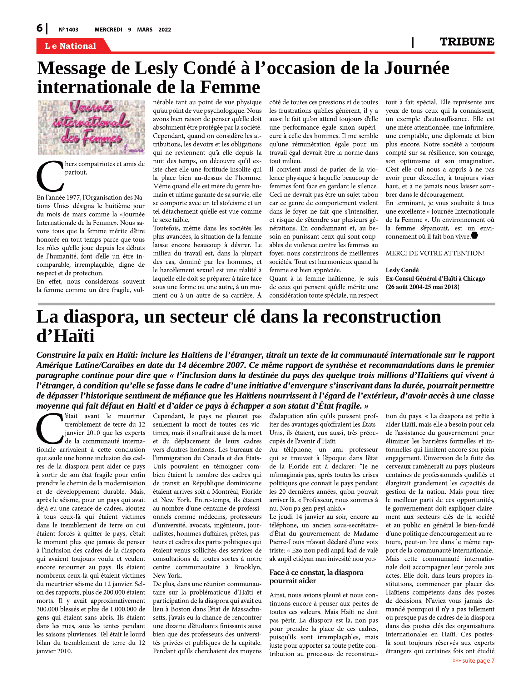 Page 6 de l'édition 1403