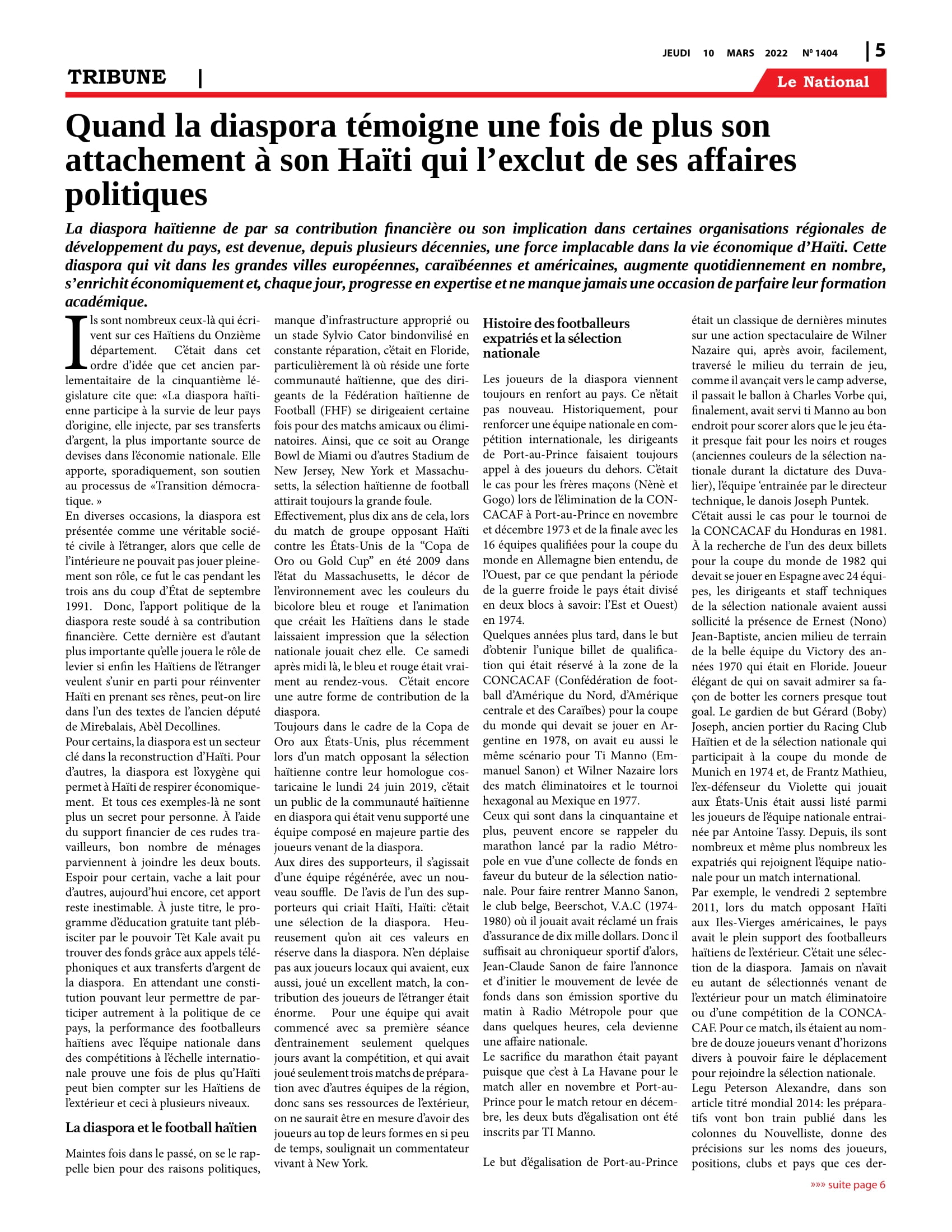Page 5 de l'édition 1404