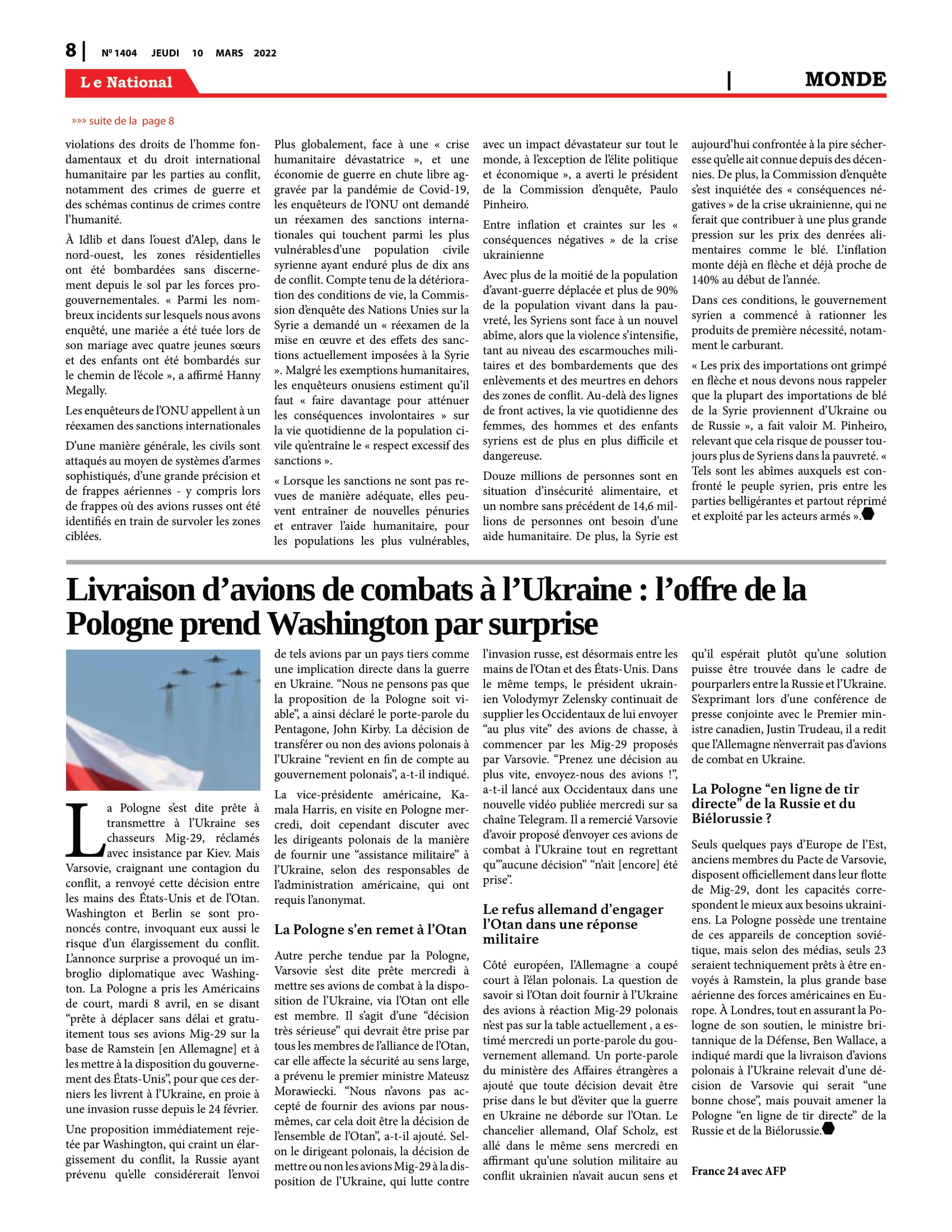 Page 8 de l'édition 1404