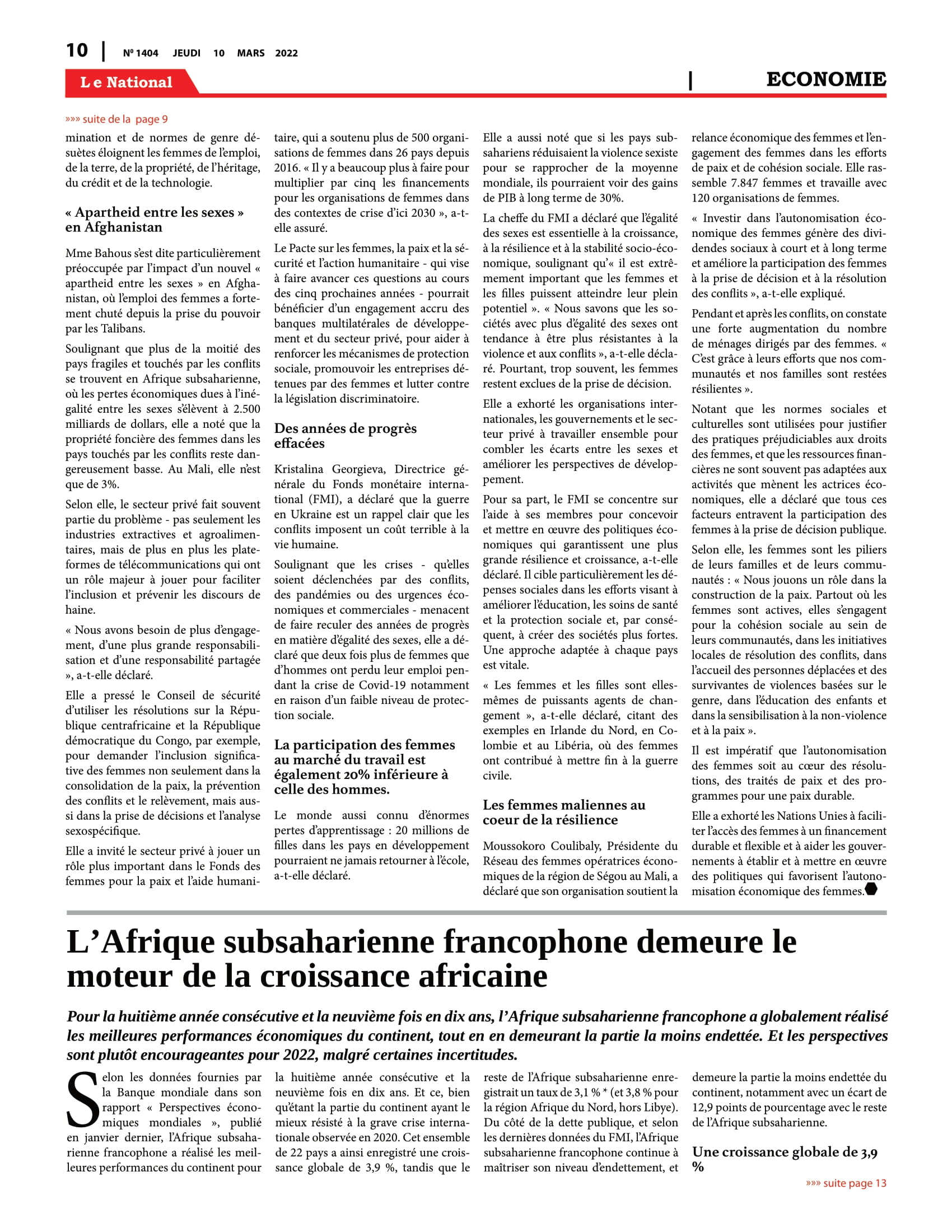 Page 10 de l'édition 1404