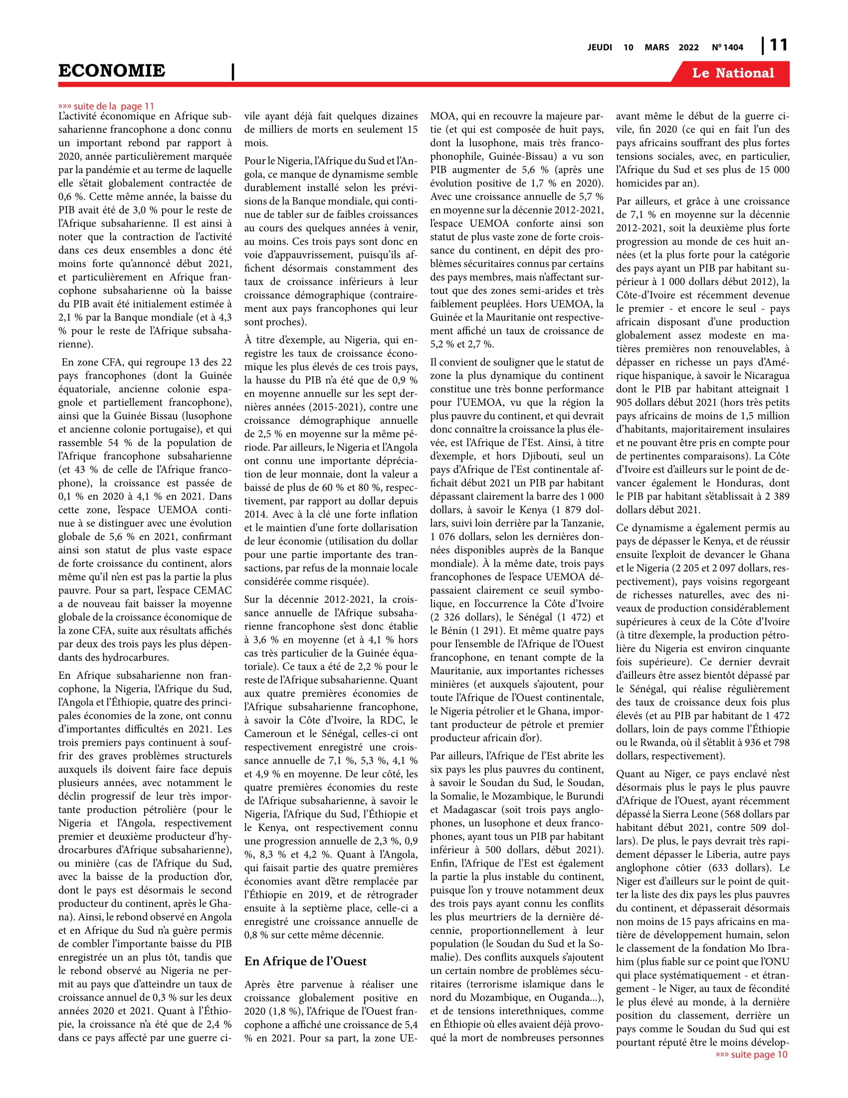Page 11 de l'édition 1404
