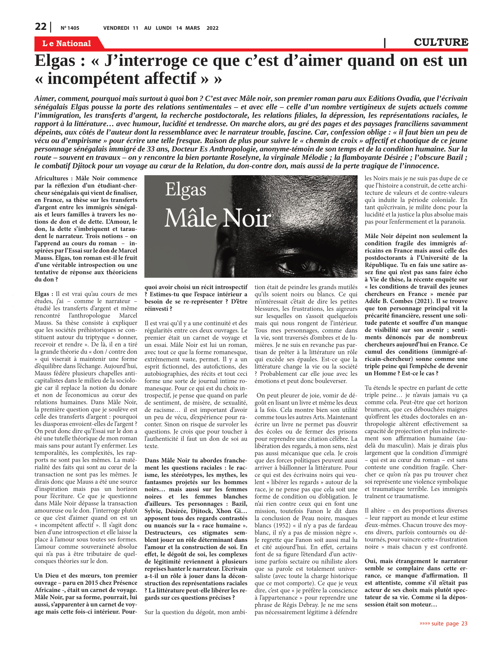 Page 22 de l'édition 1405