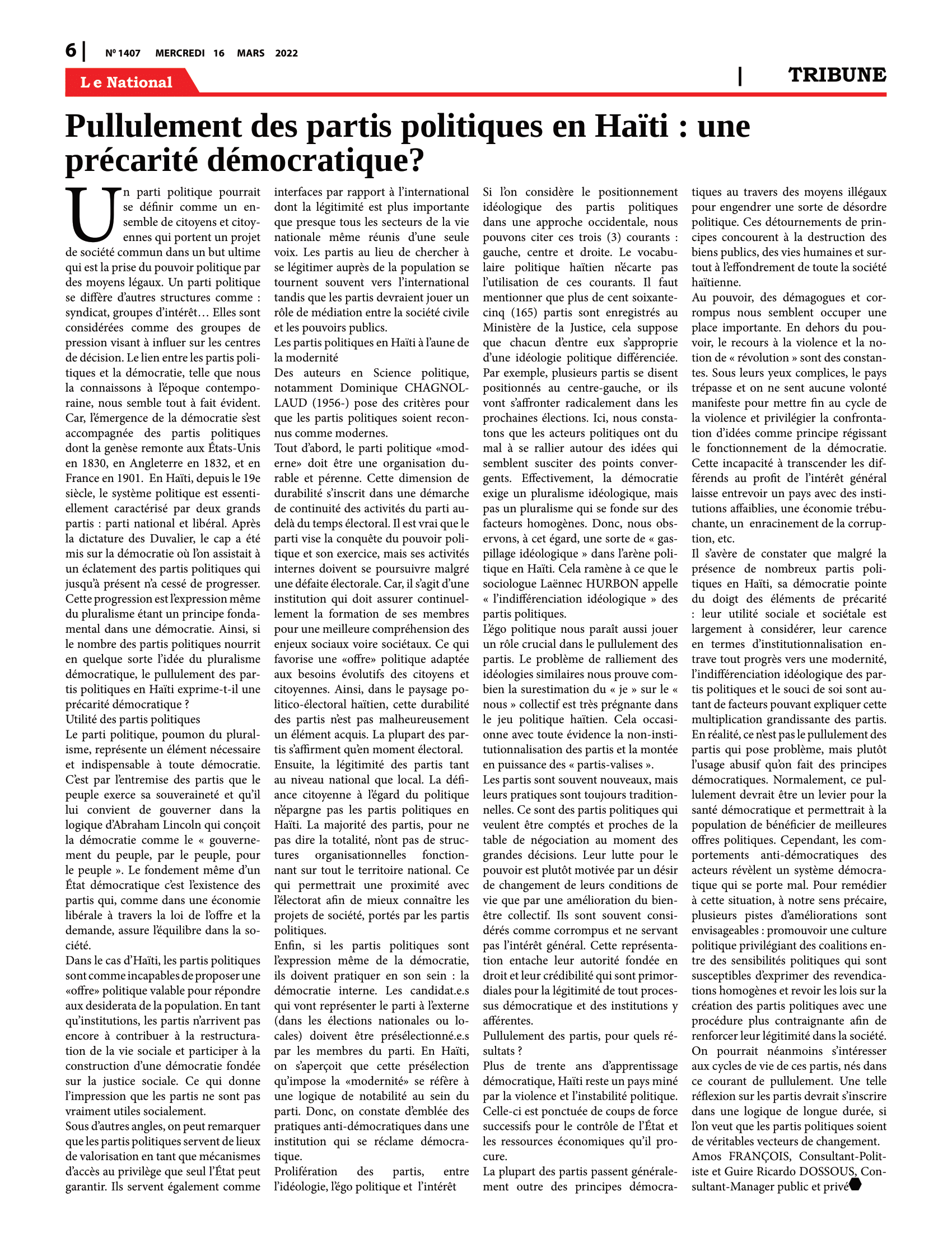 Page 6 de l'édition 1407