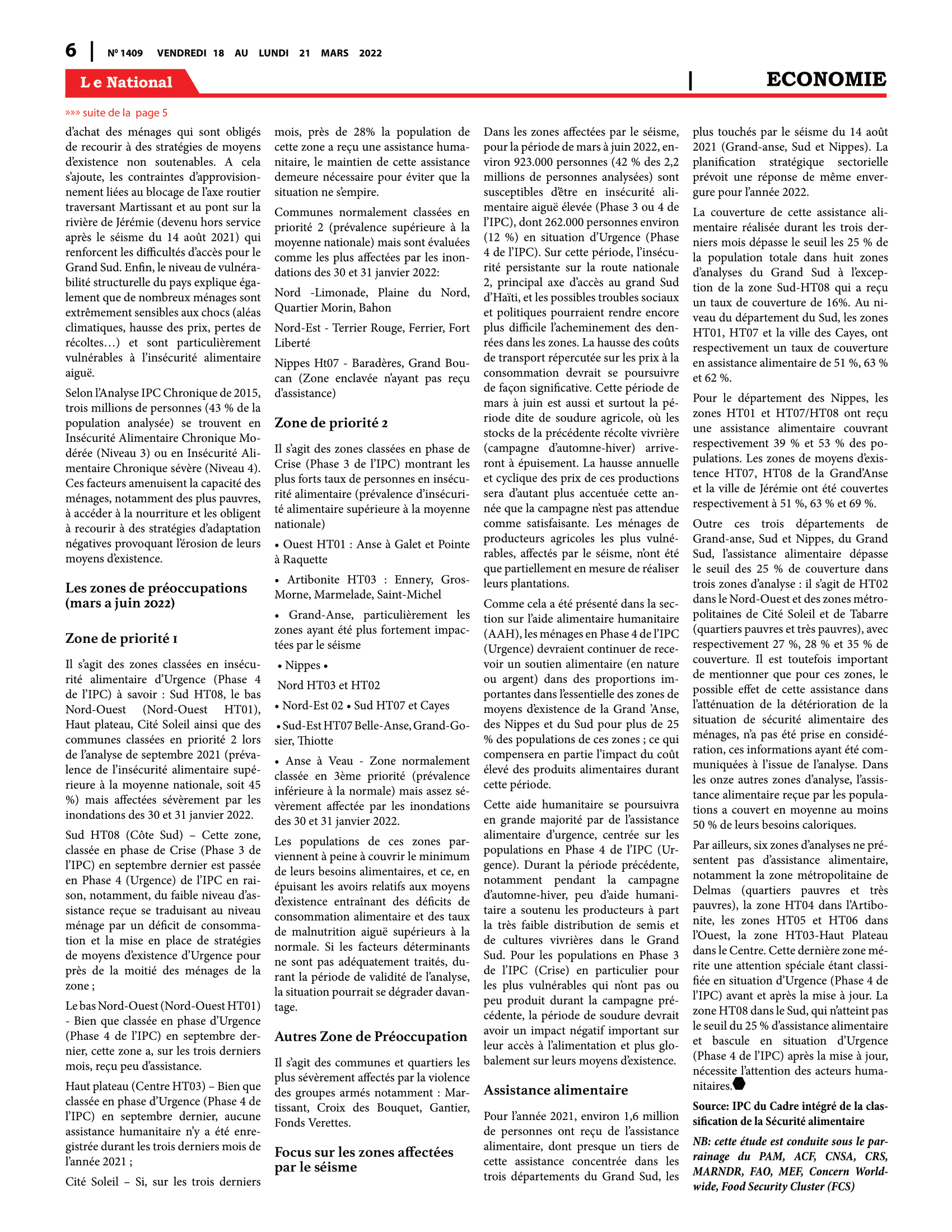 Page 6 de l'édition 1409