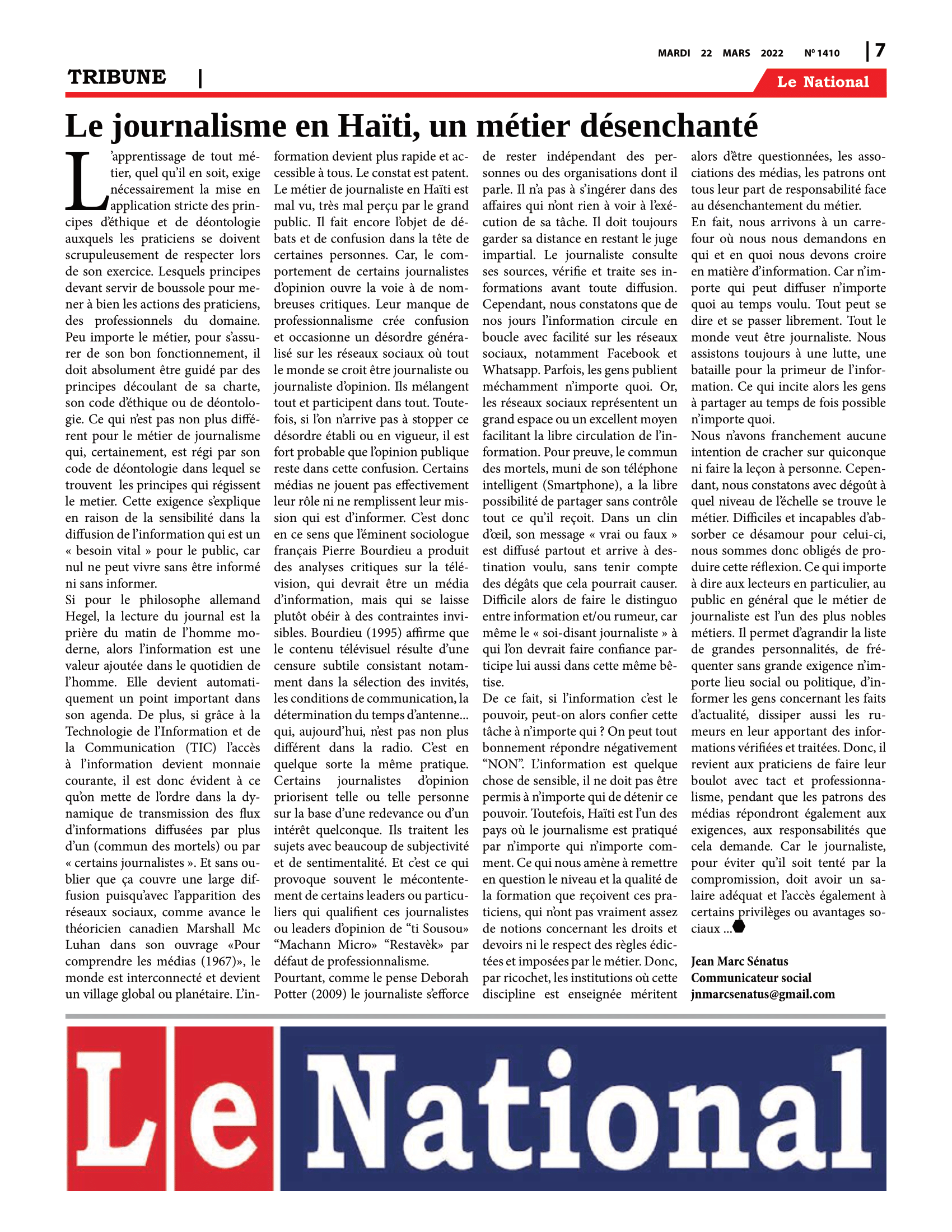 Page 7 de l'édition 1410