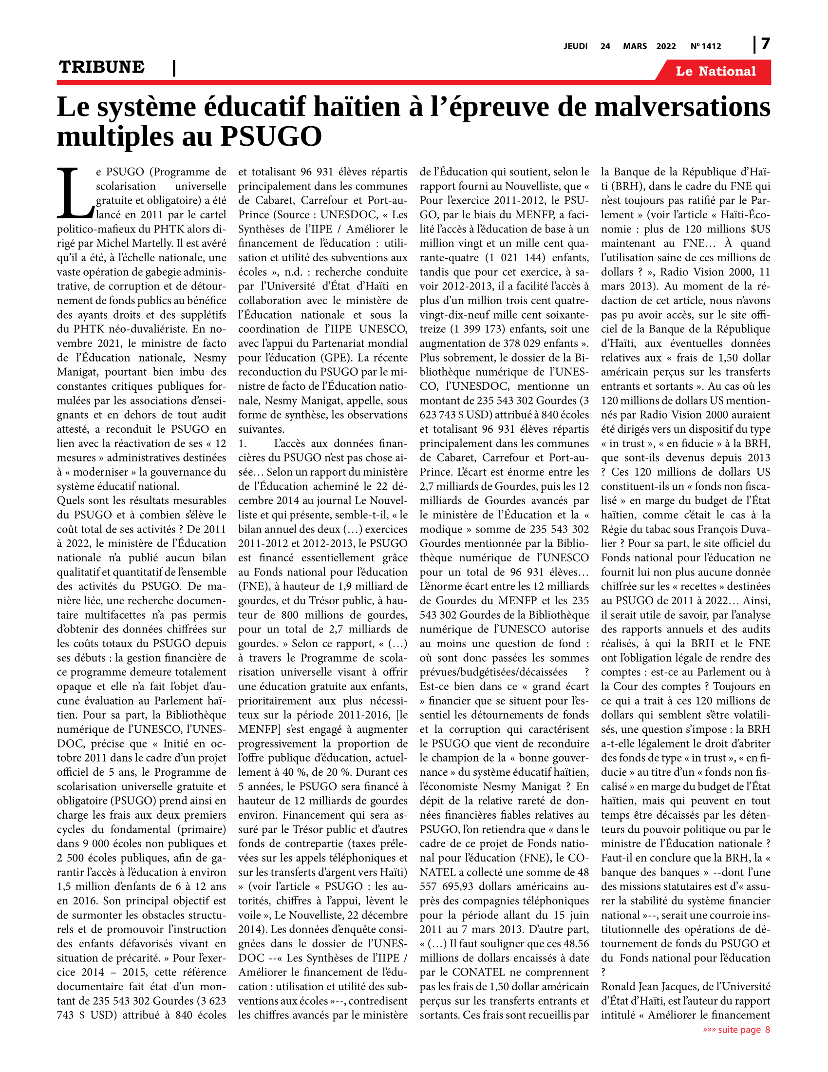 Page 7 de l'édition 1412