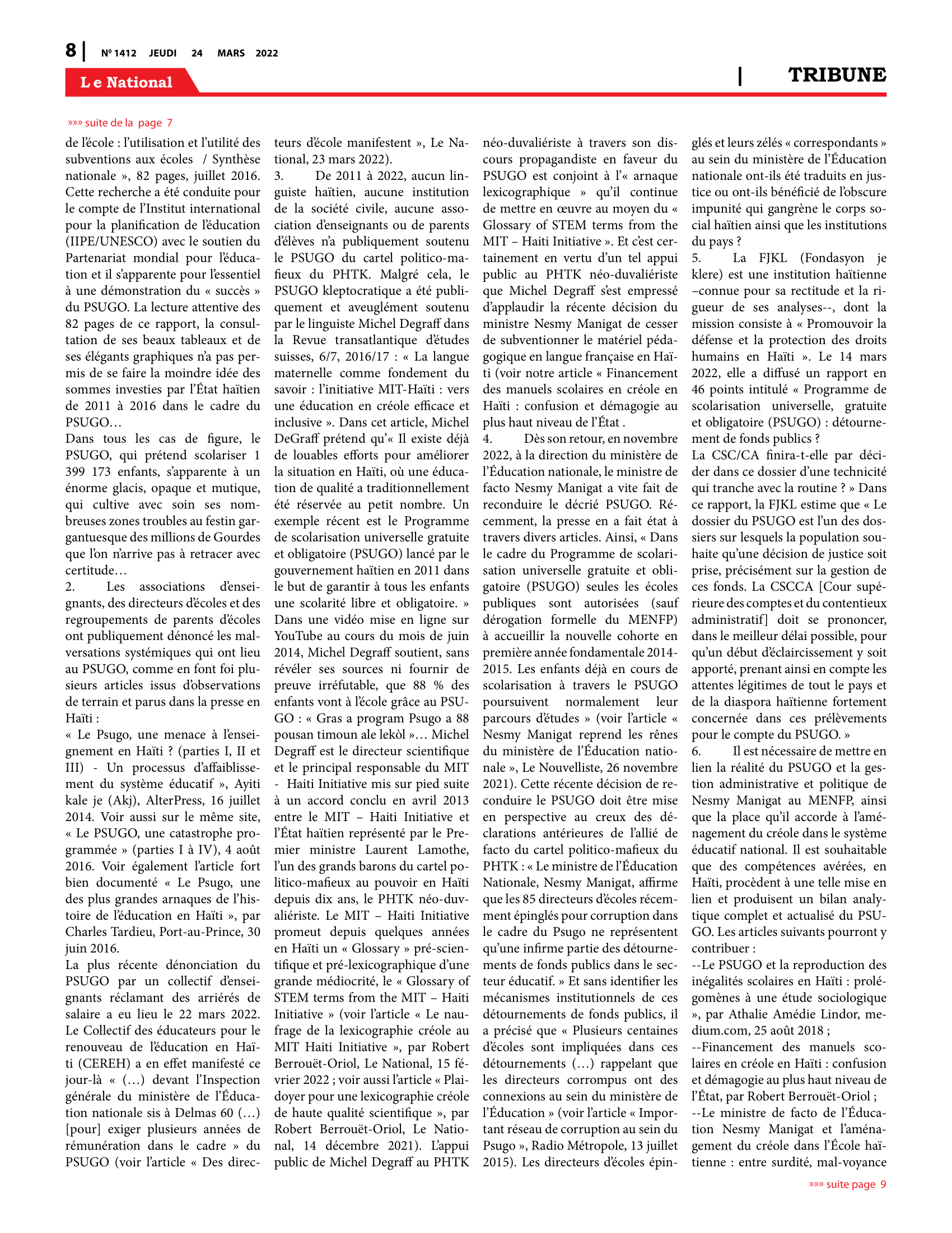 Page 8 de l'édition 1412