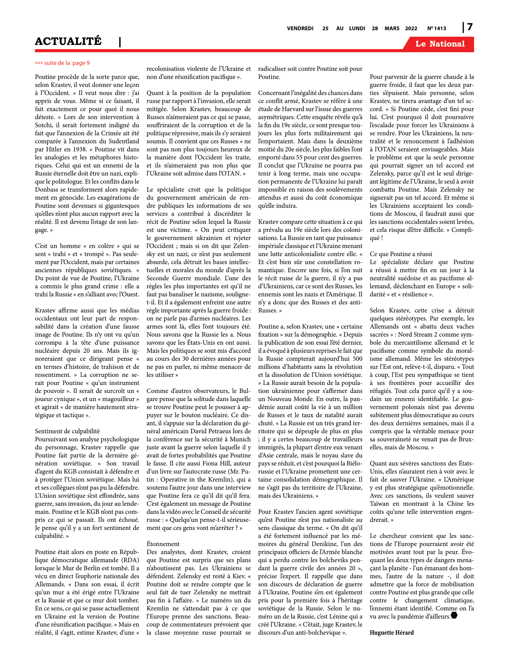 Page 7 de l'édition 1413