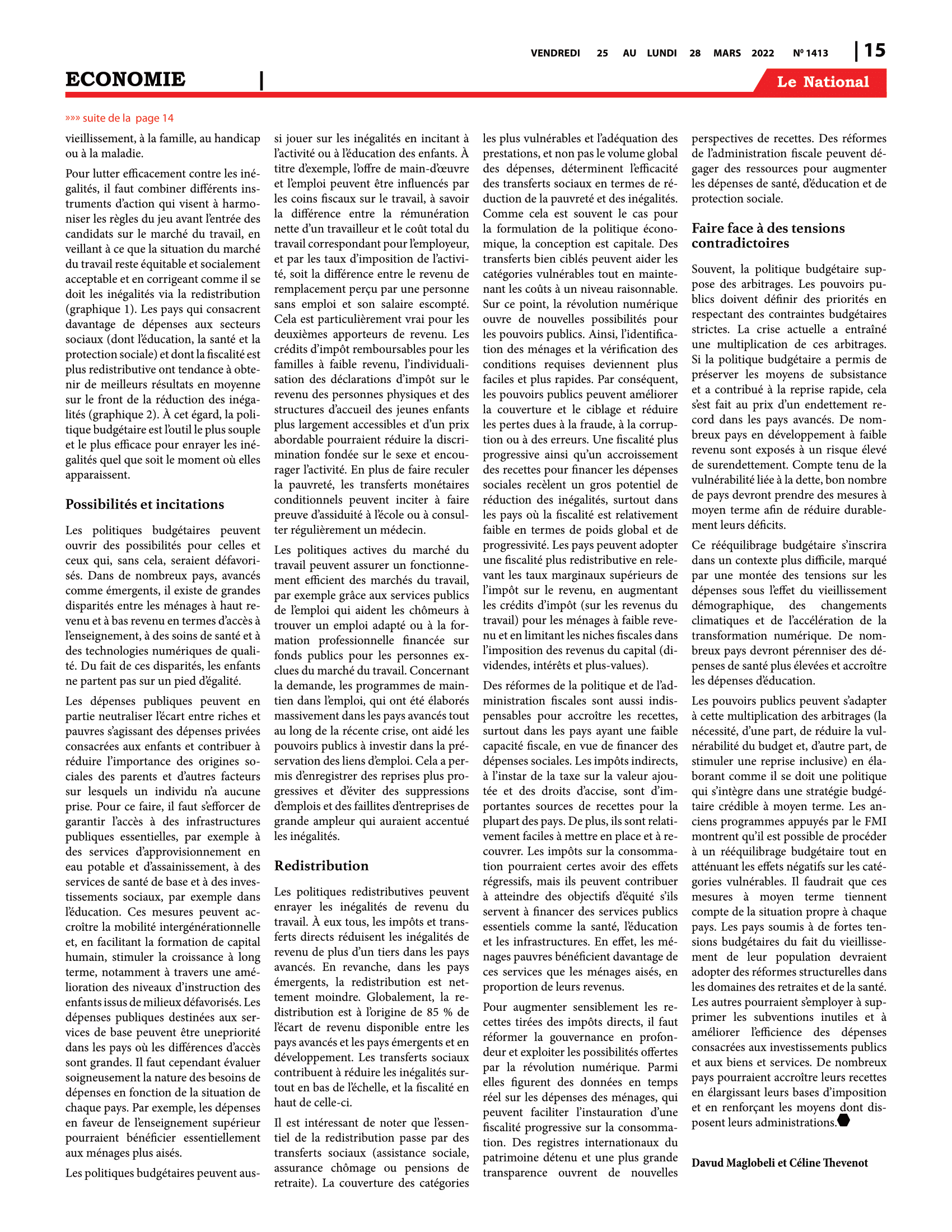 Page 15 de l'édition 1413