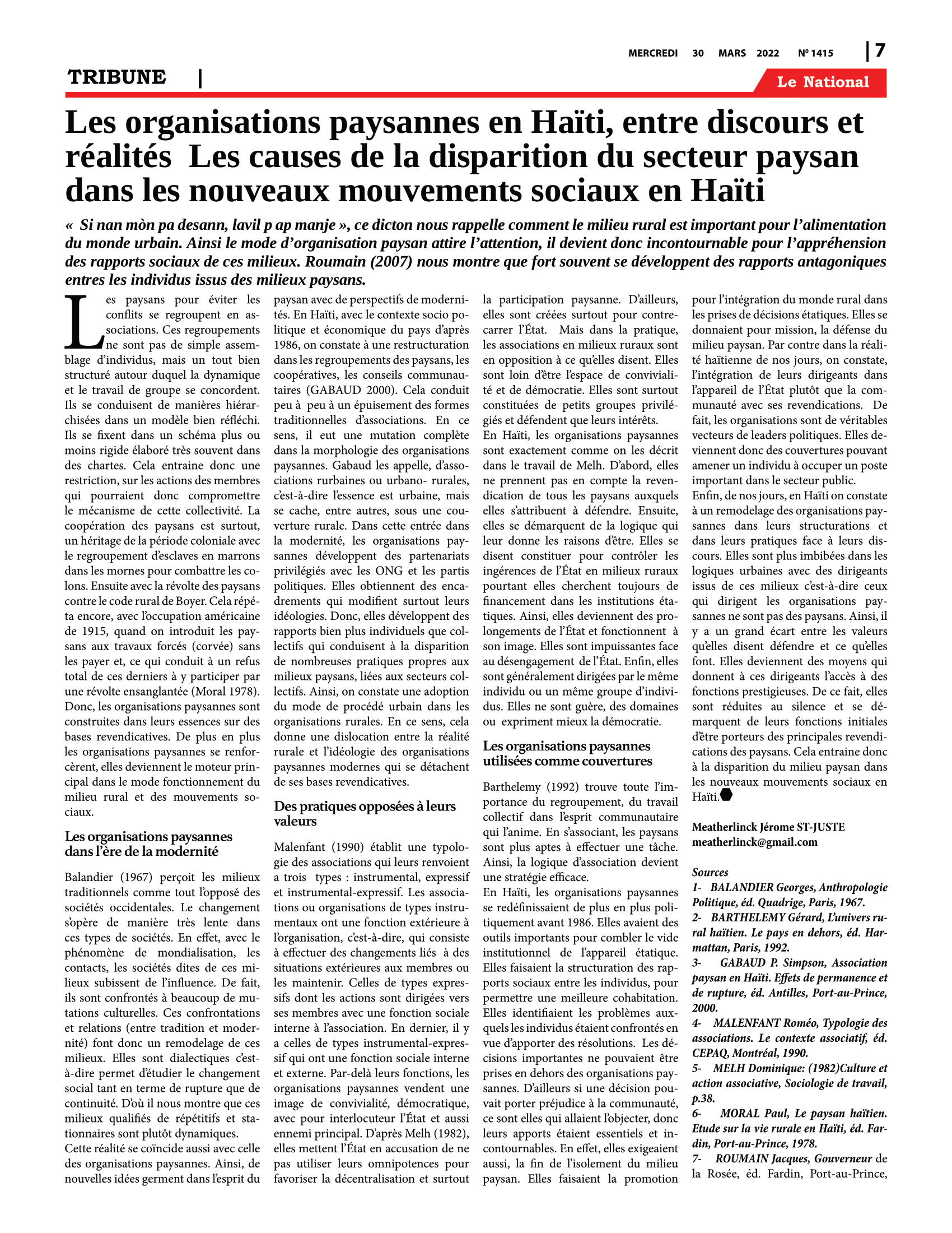 Page 7 de l'édition 1415