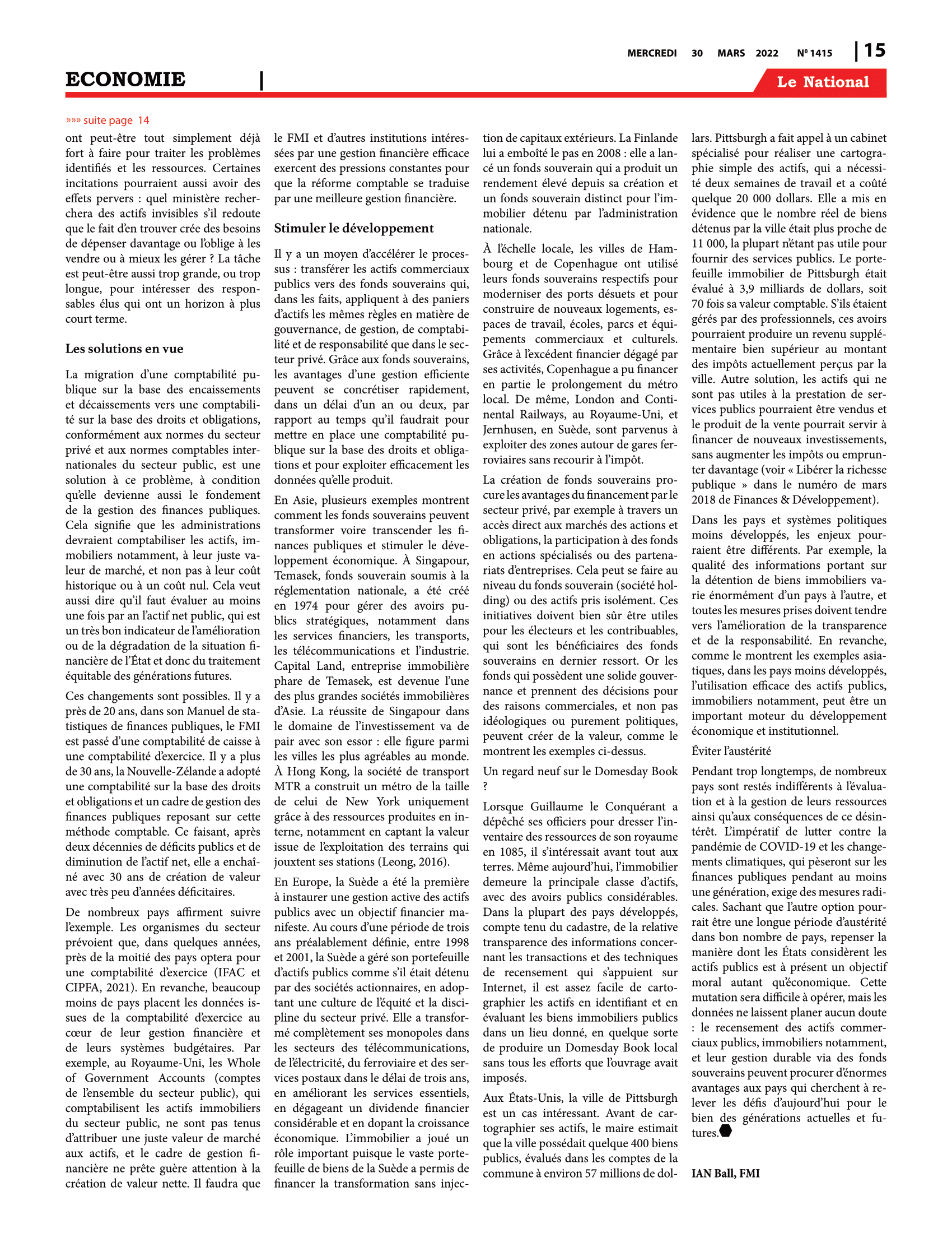 Page 15 de l'édition 1415