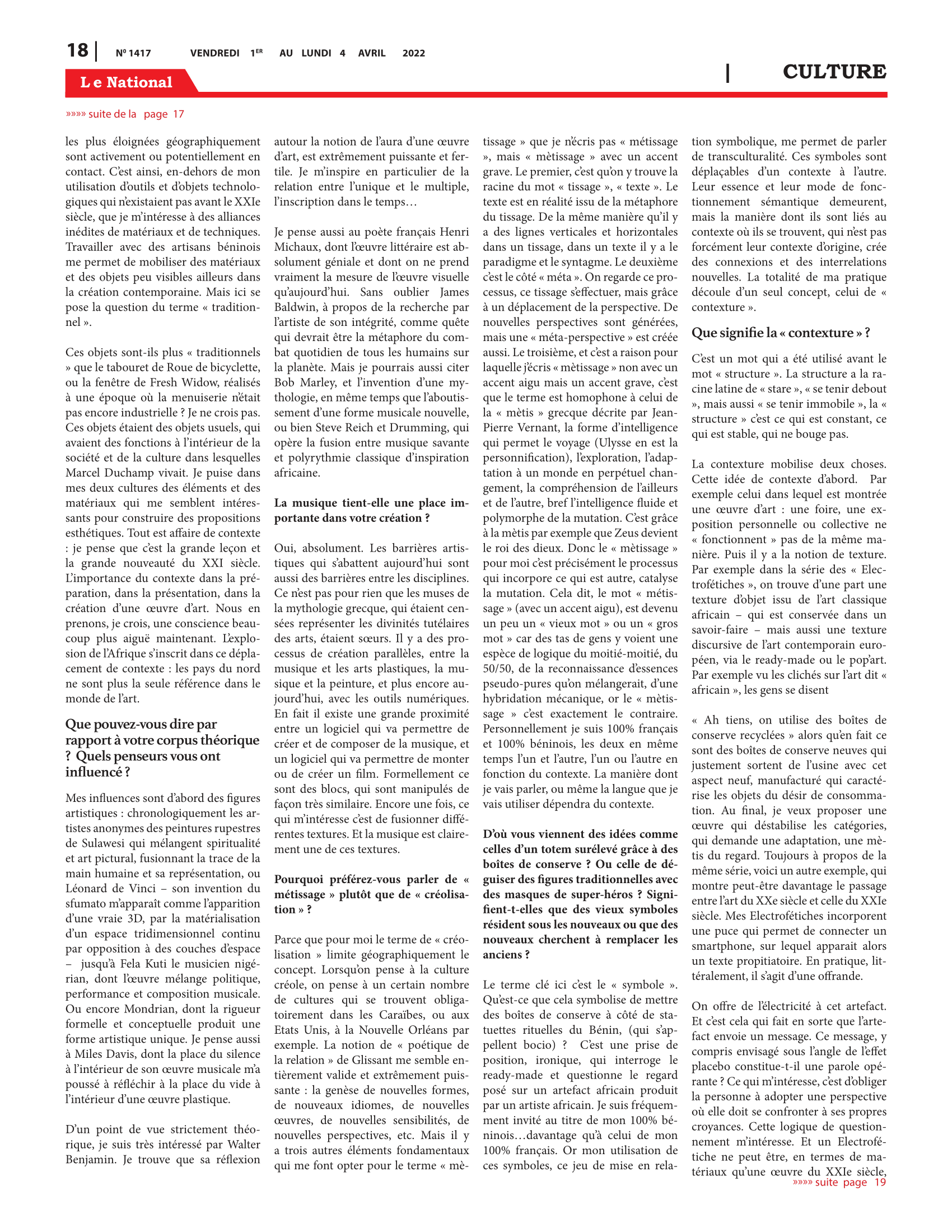 Page 18 de l'édition 1417