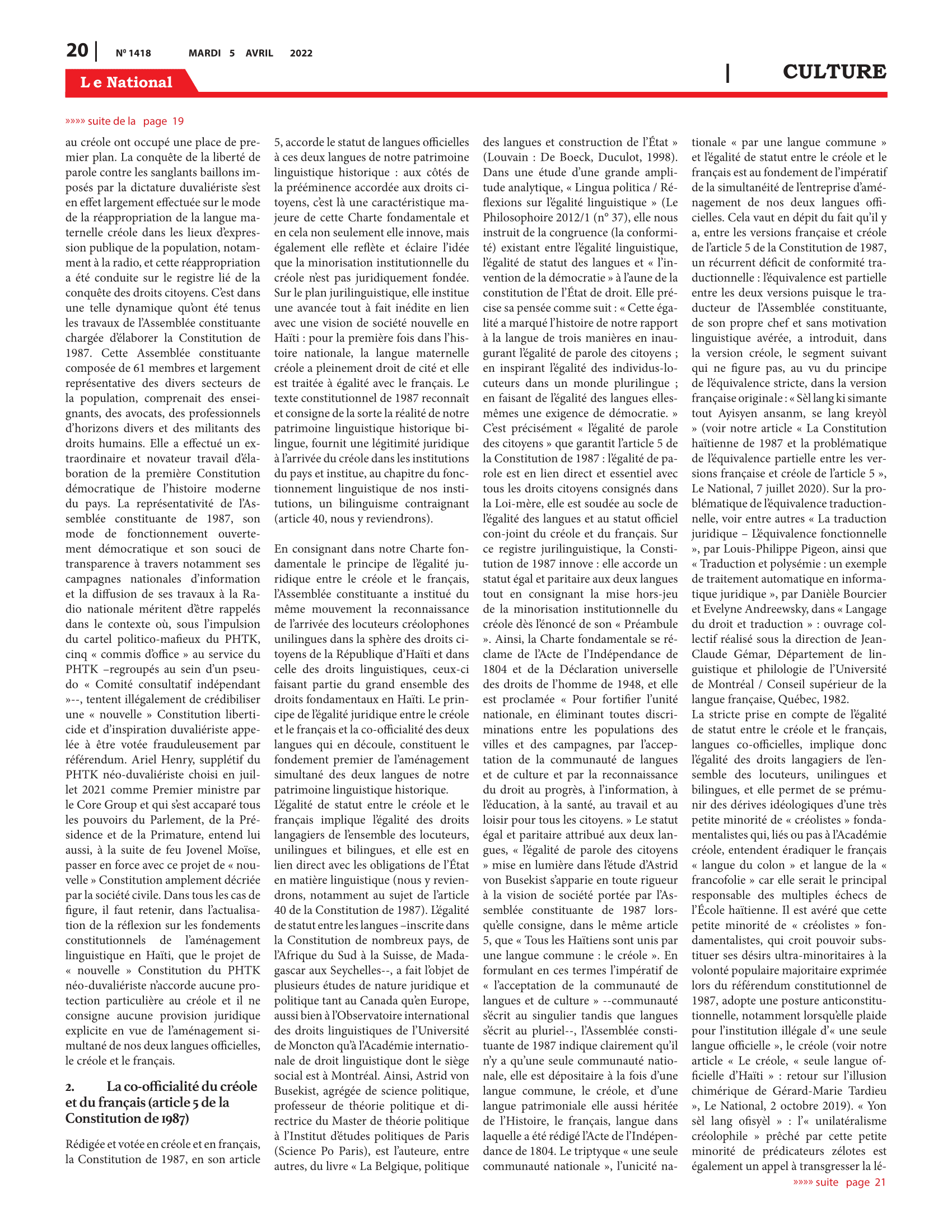 Page 20 de l'édition 1418