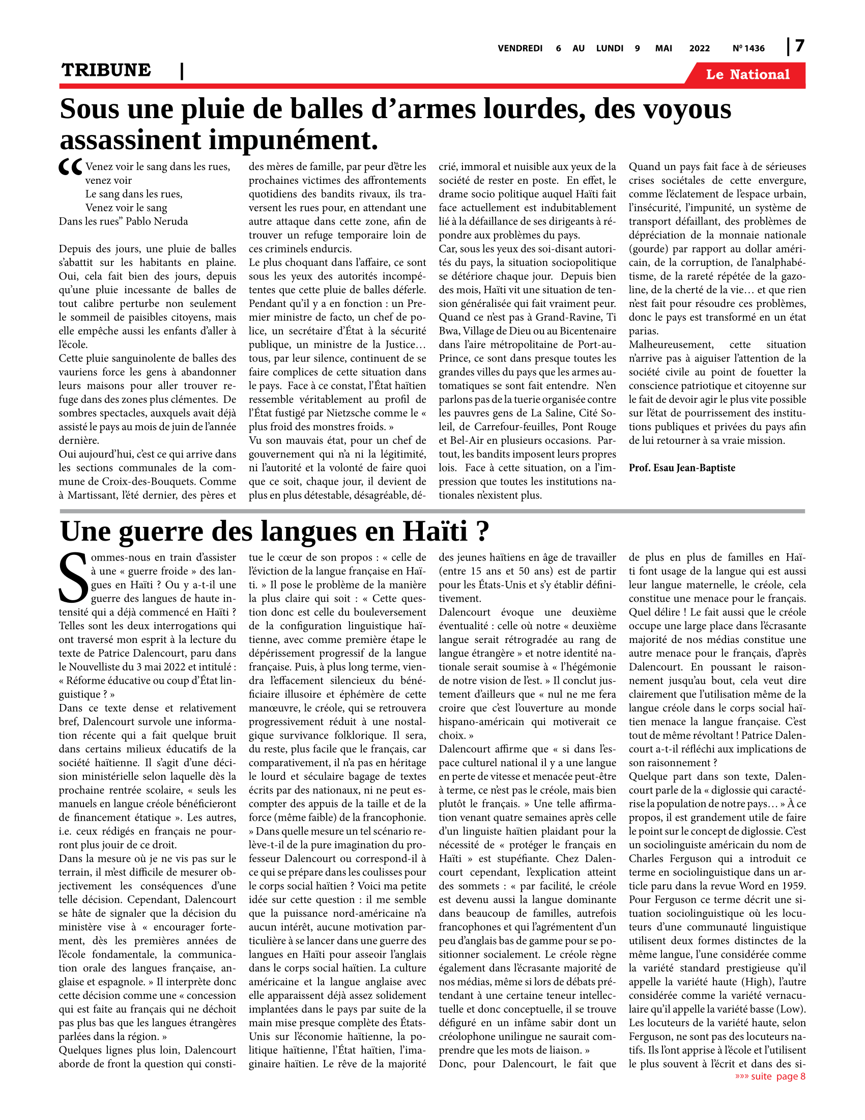 Page 7 de l'édition 1436