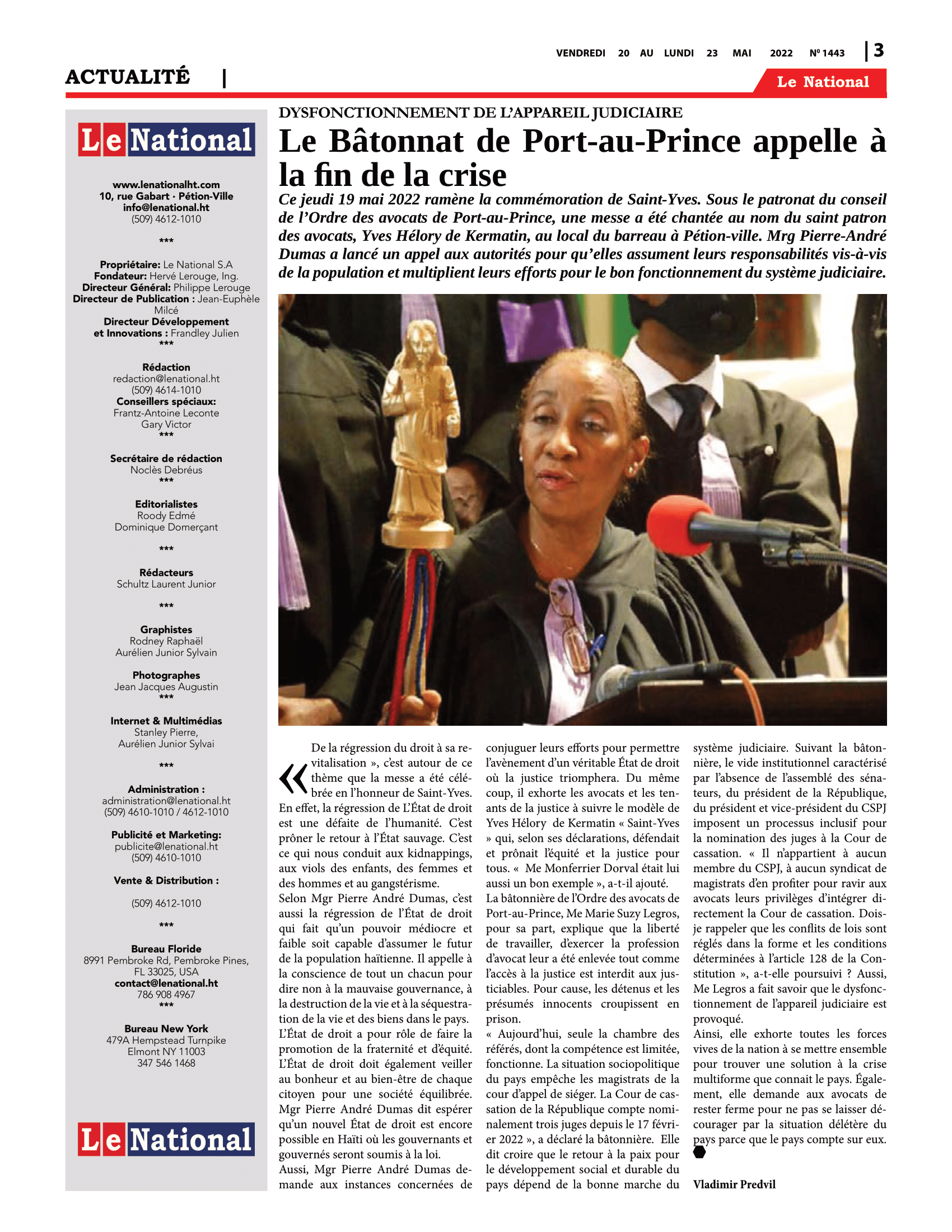 Page 3 de l'édition 1443