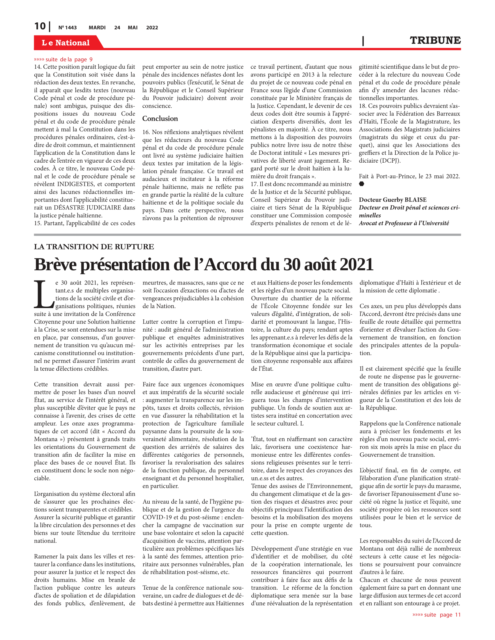 Page 10 de l'édition 1444