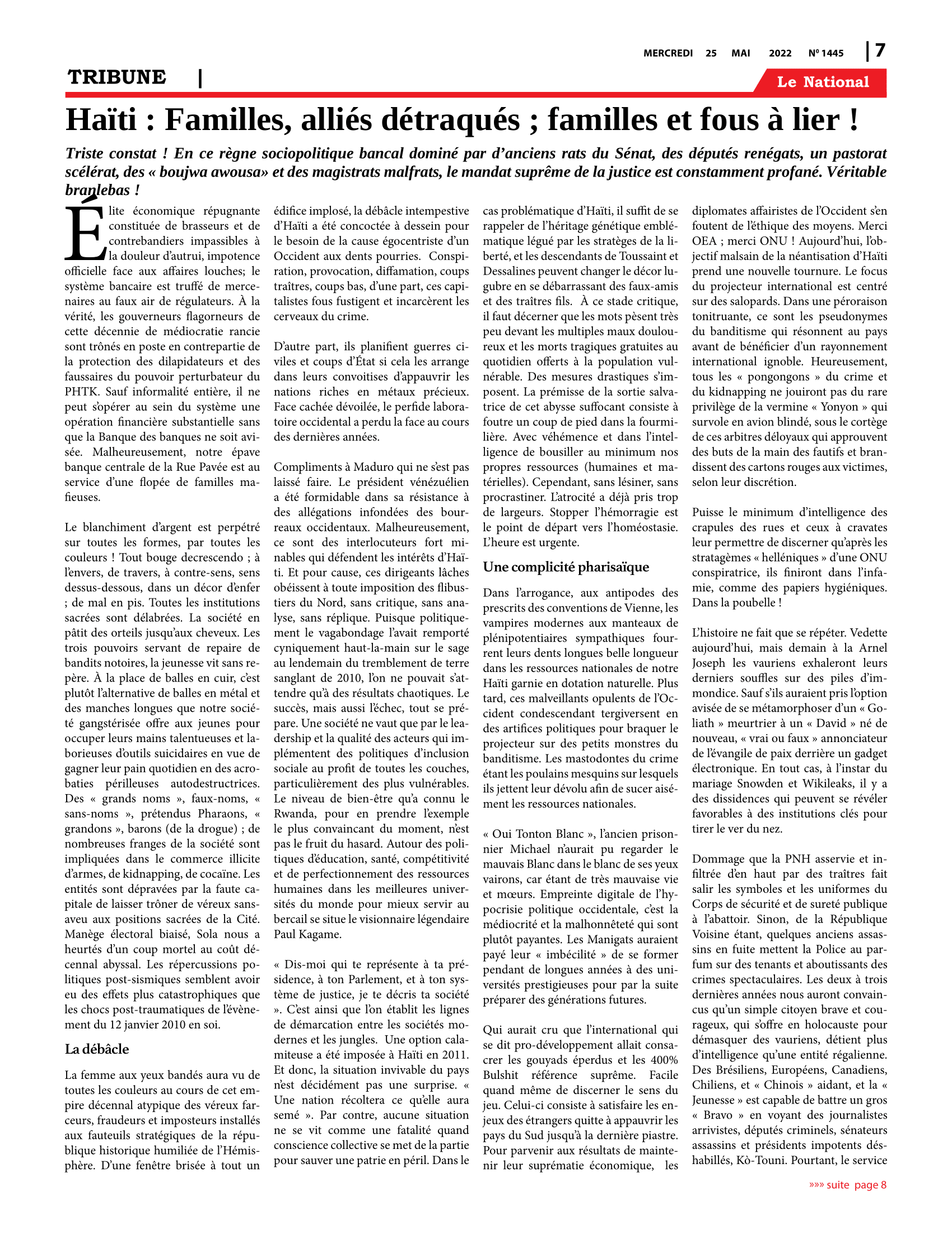 Page 7 de l'édition 1445