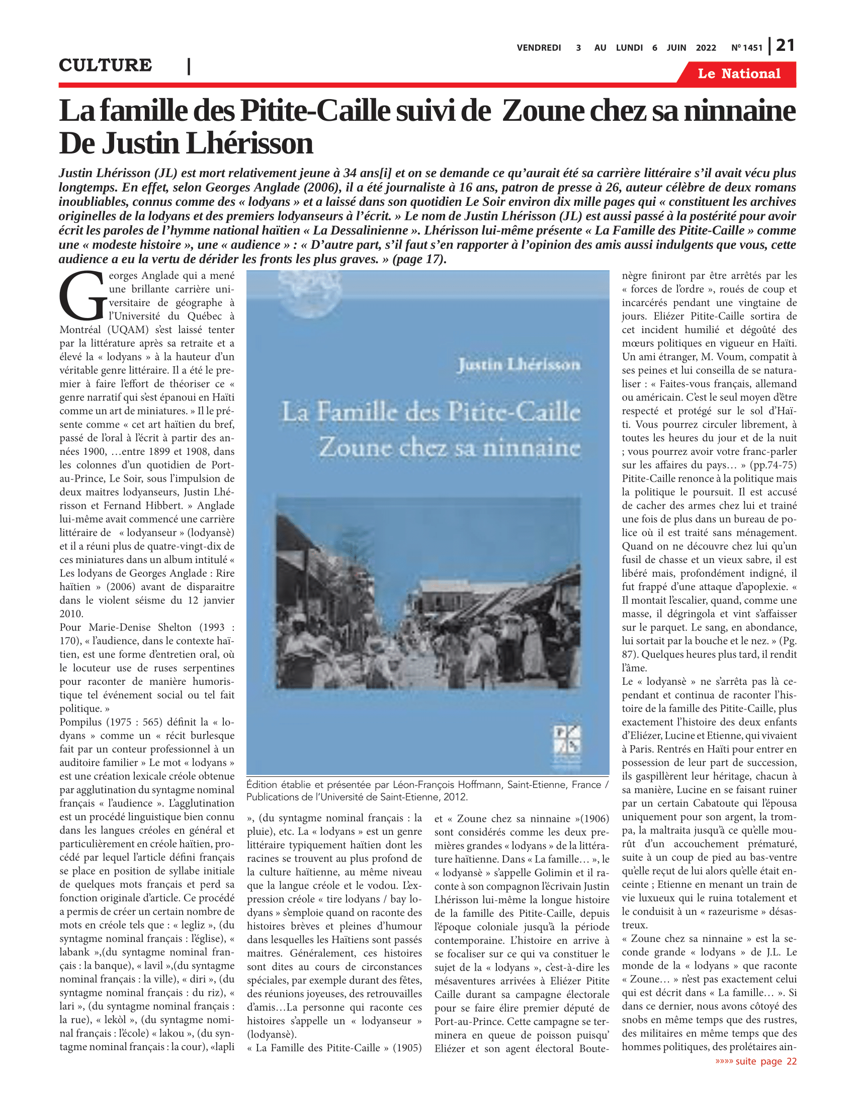 Page 21 de l'édition 1451