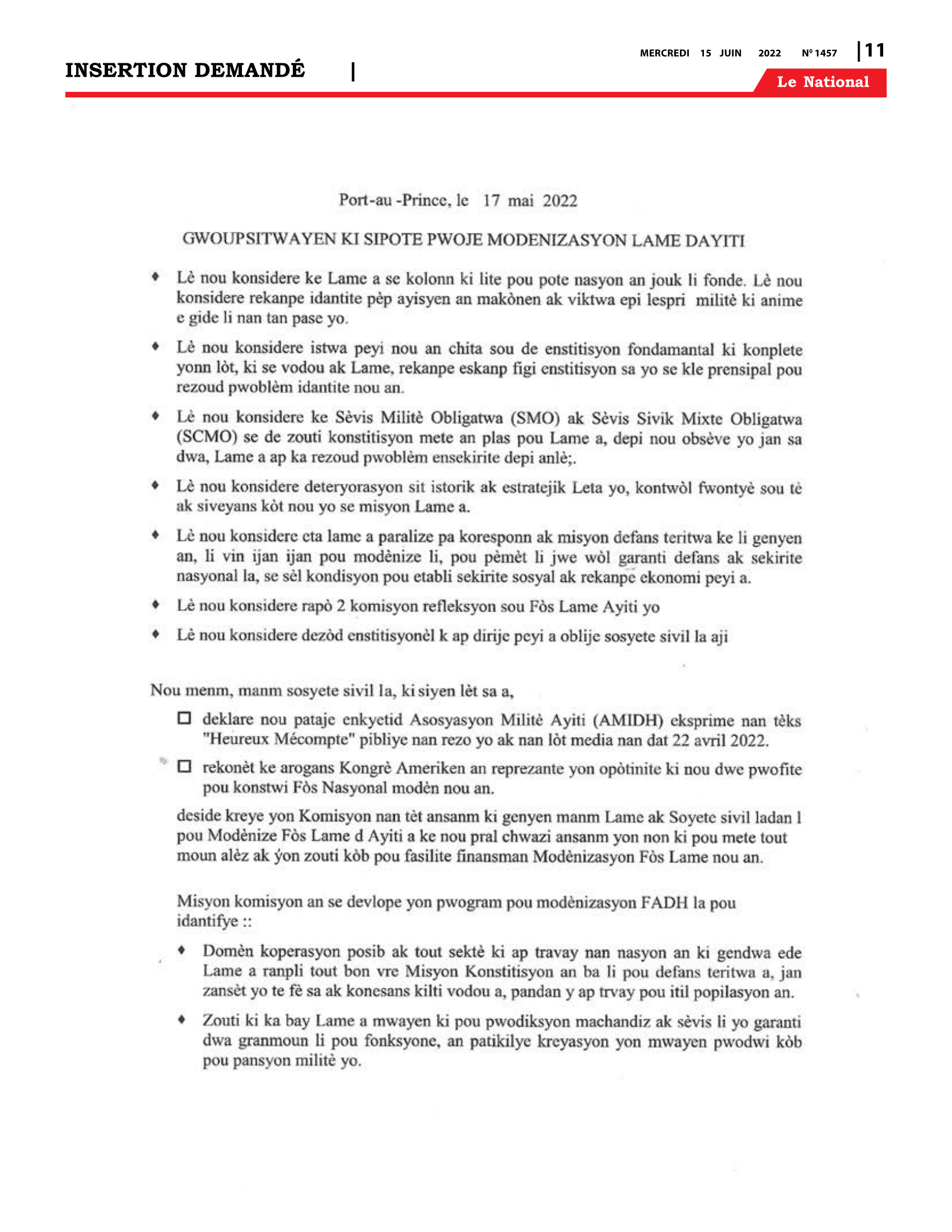 Page 11 de l'édition 1457