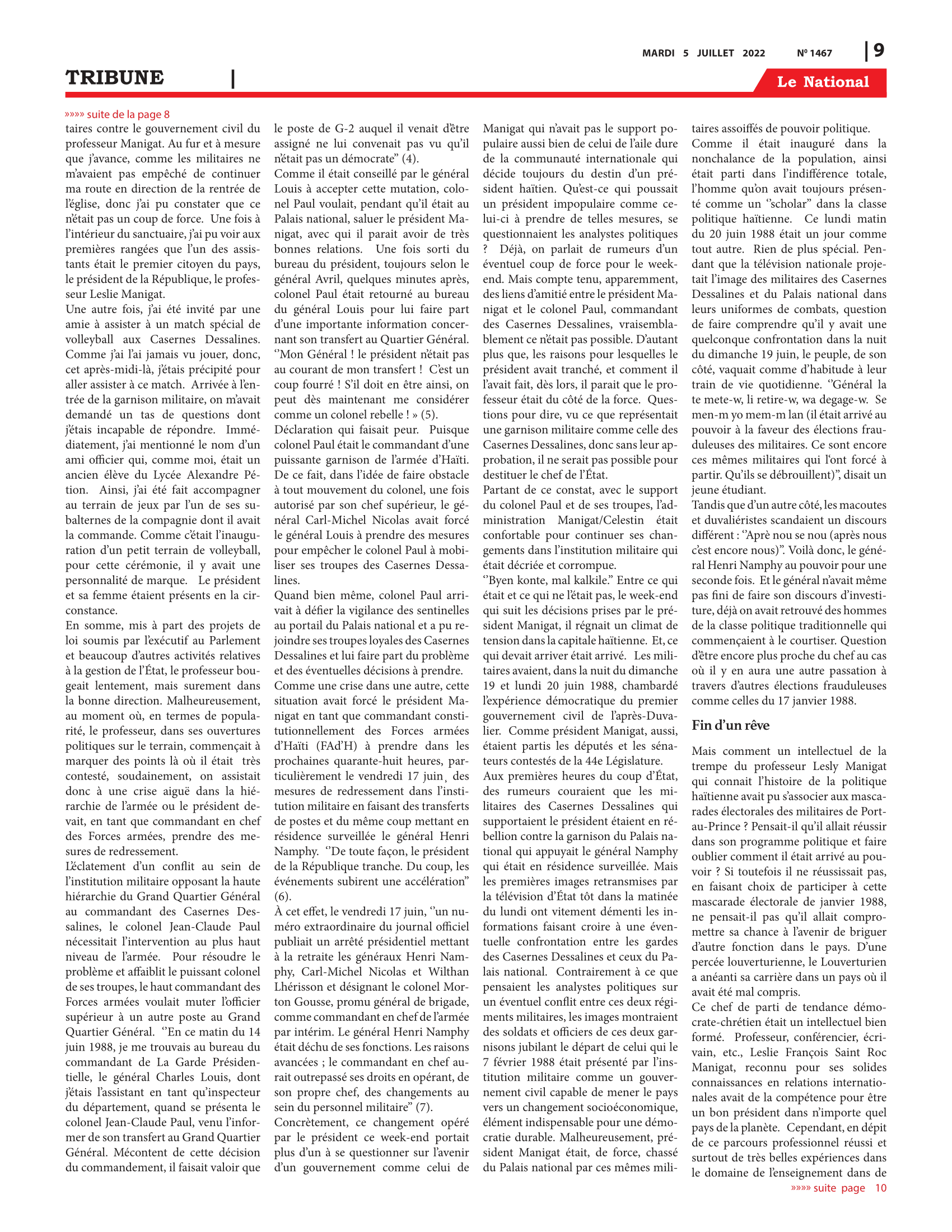 Page 9 de l'édition 1467