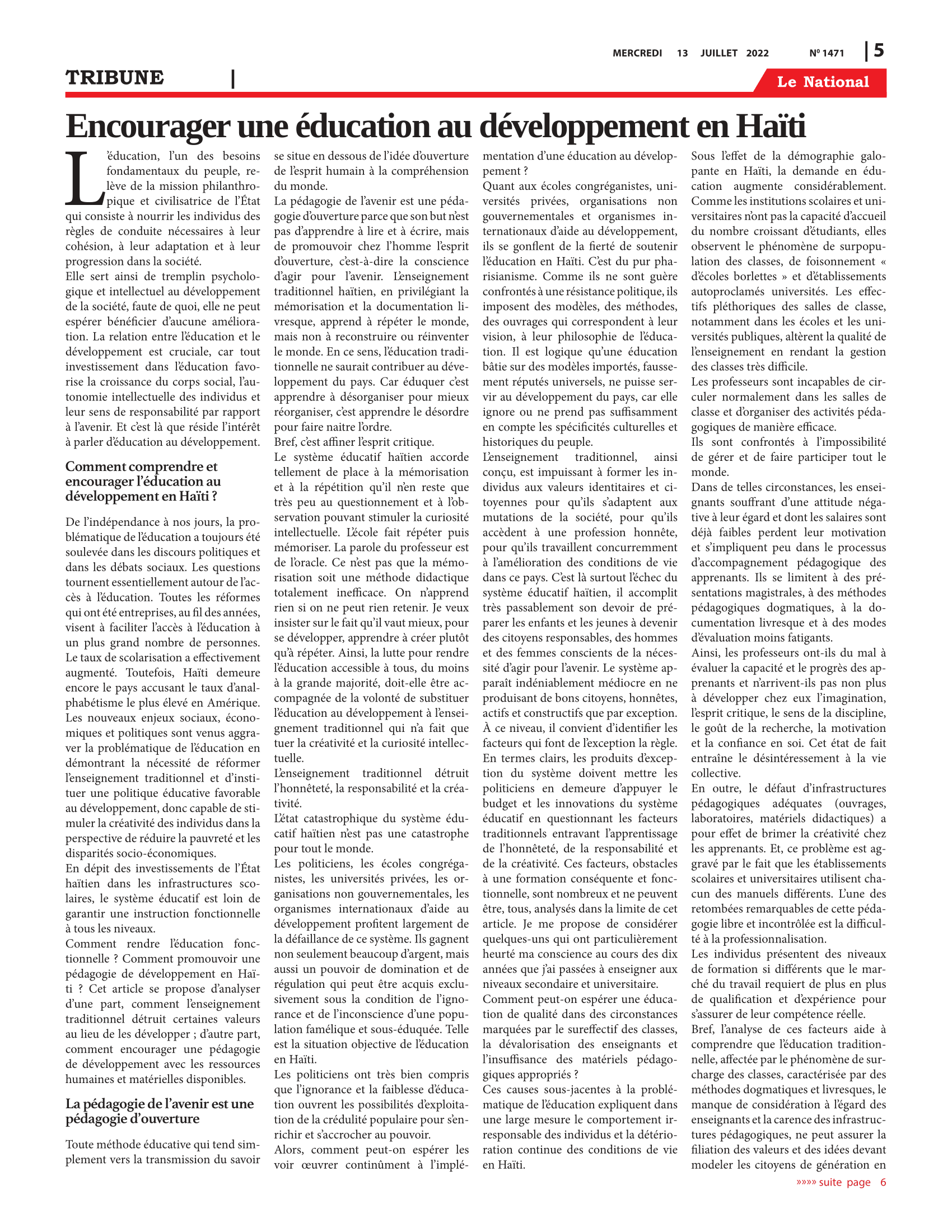 Page 5 de l'édition 1471