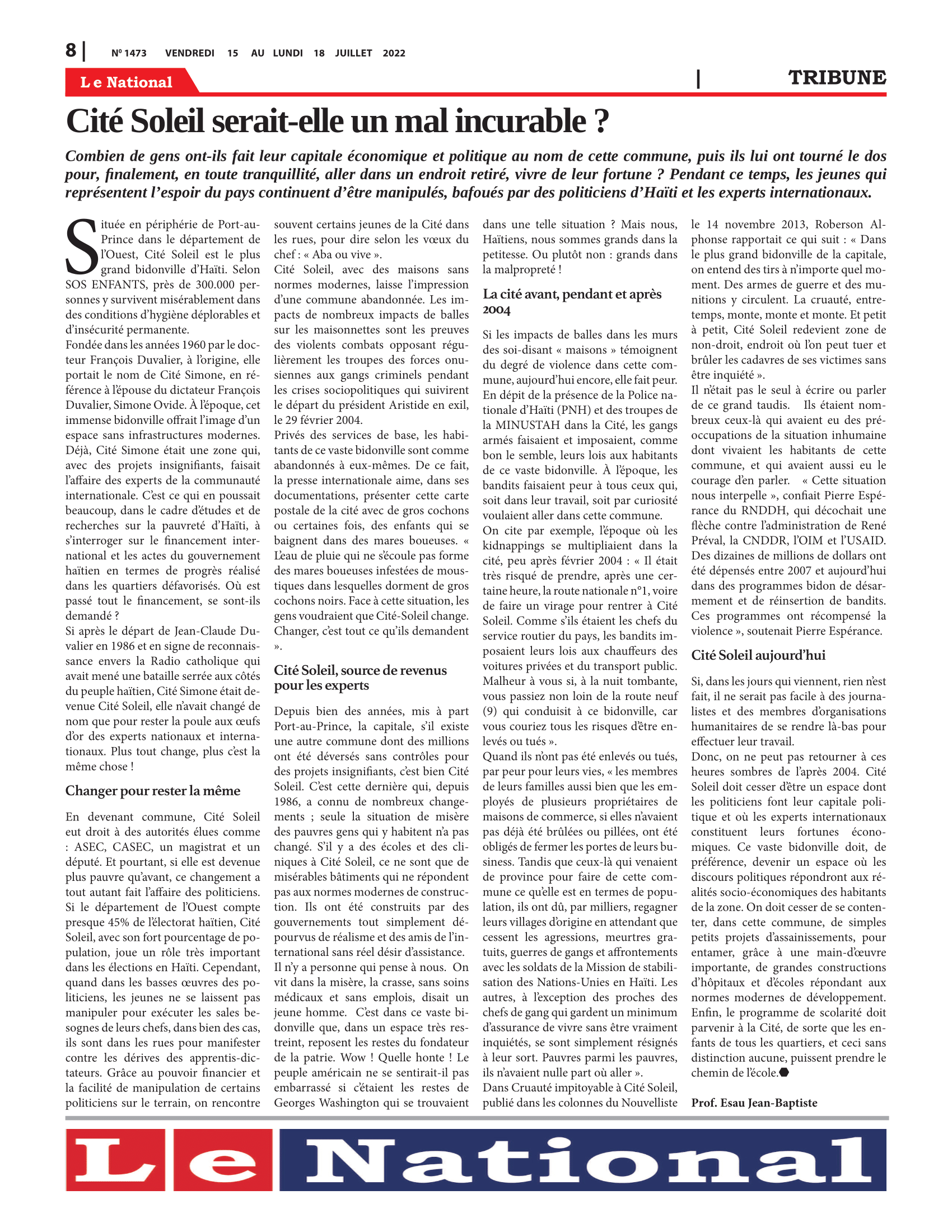 Page 8 de l'édition 1473