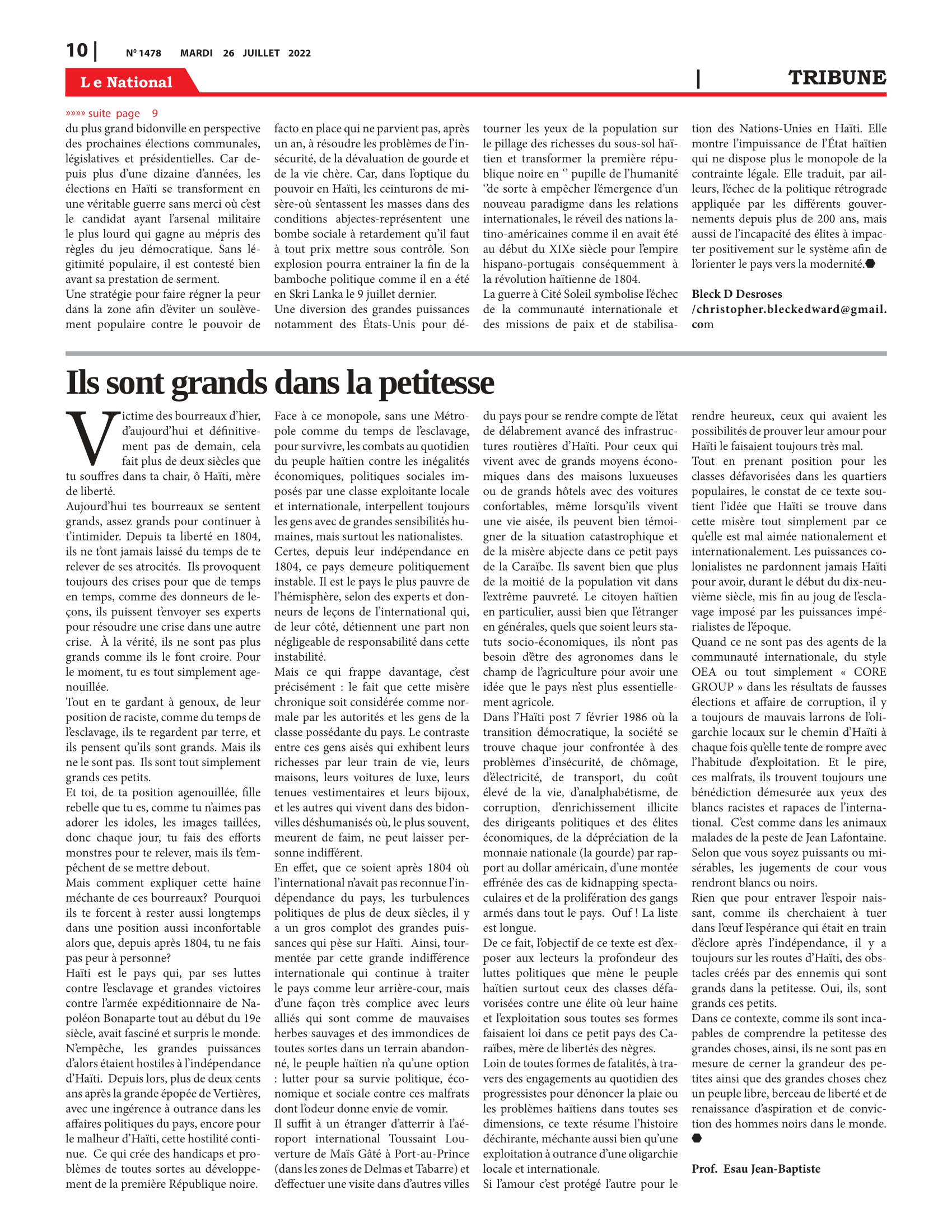 Page 10 de l'édition 1478