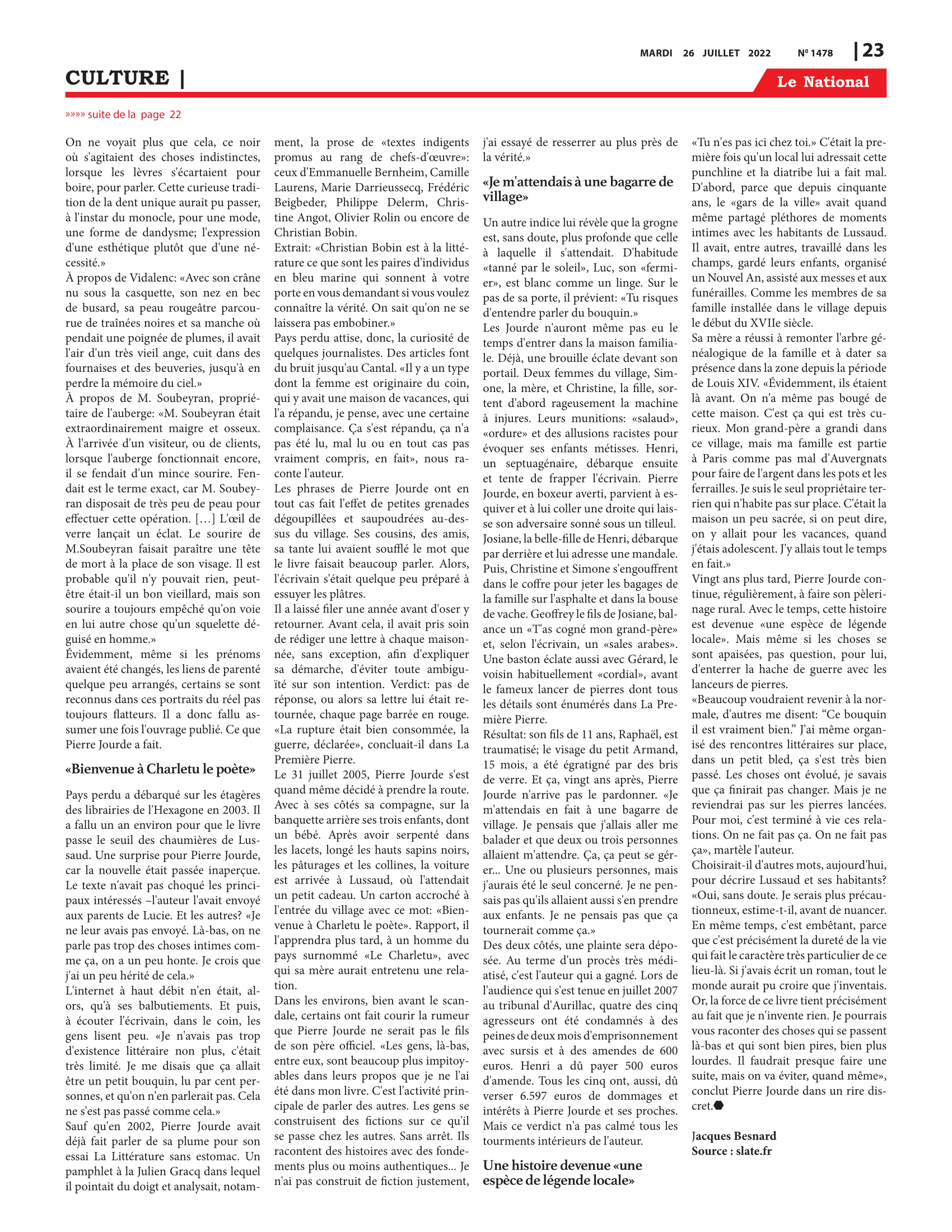 Page 23 de l'édition 1478