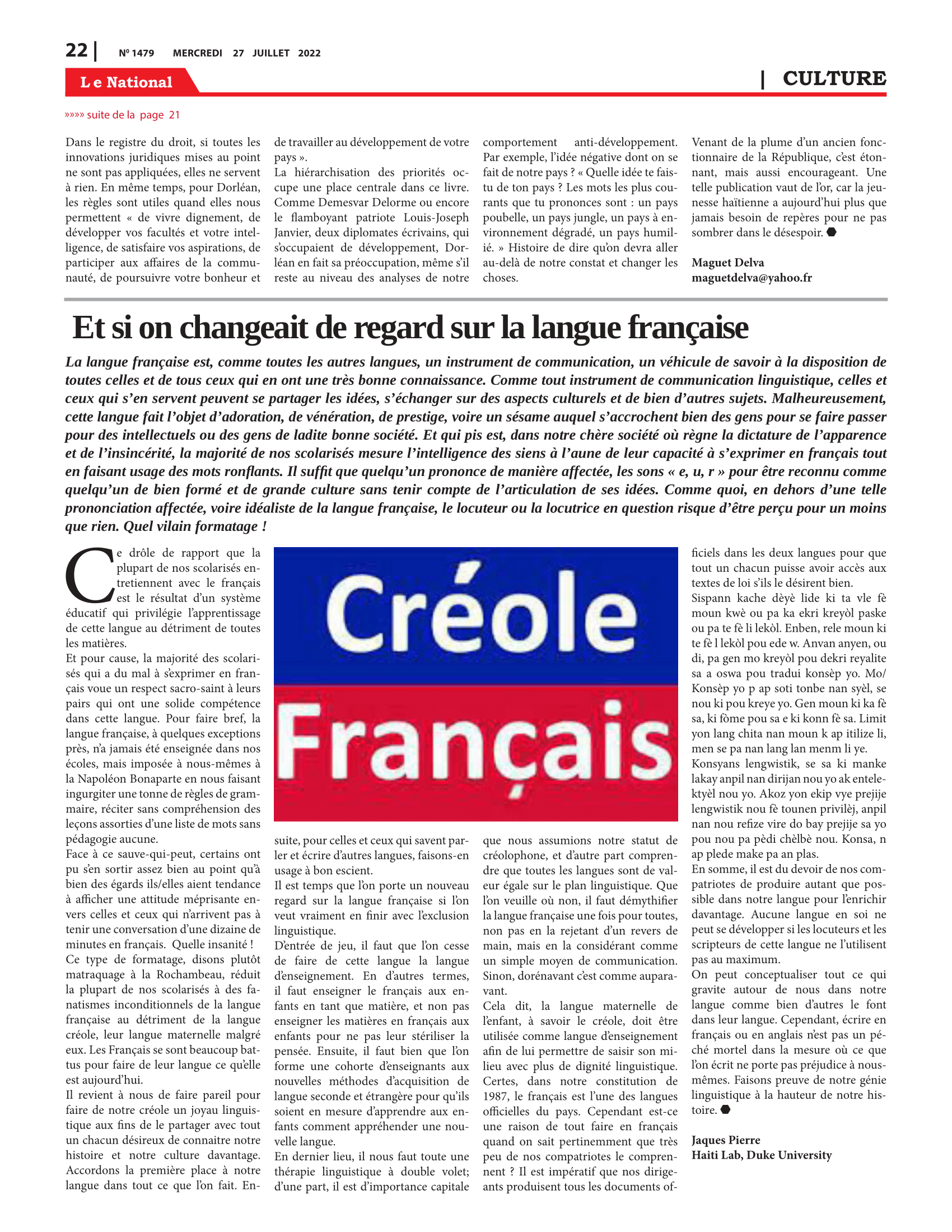Page 22 de l'édition 1479