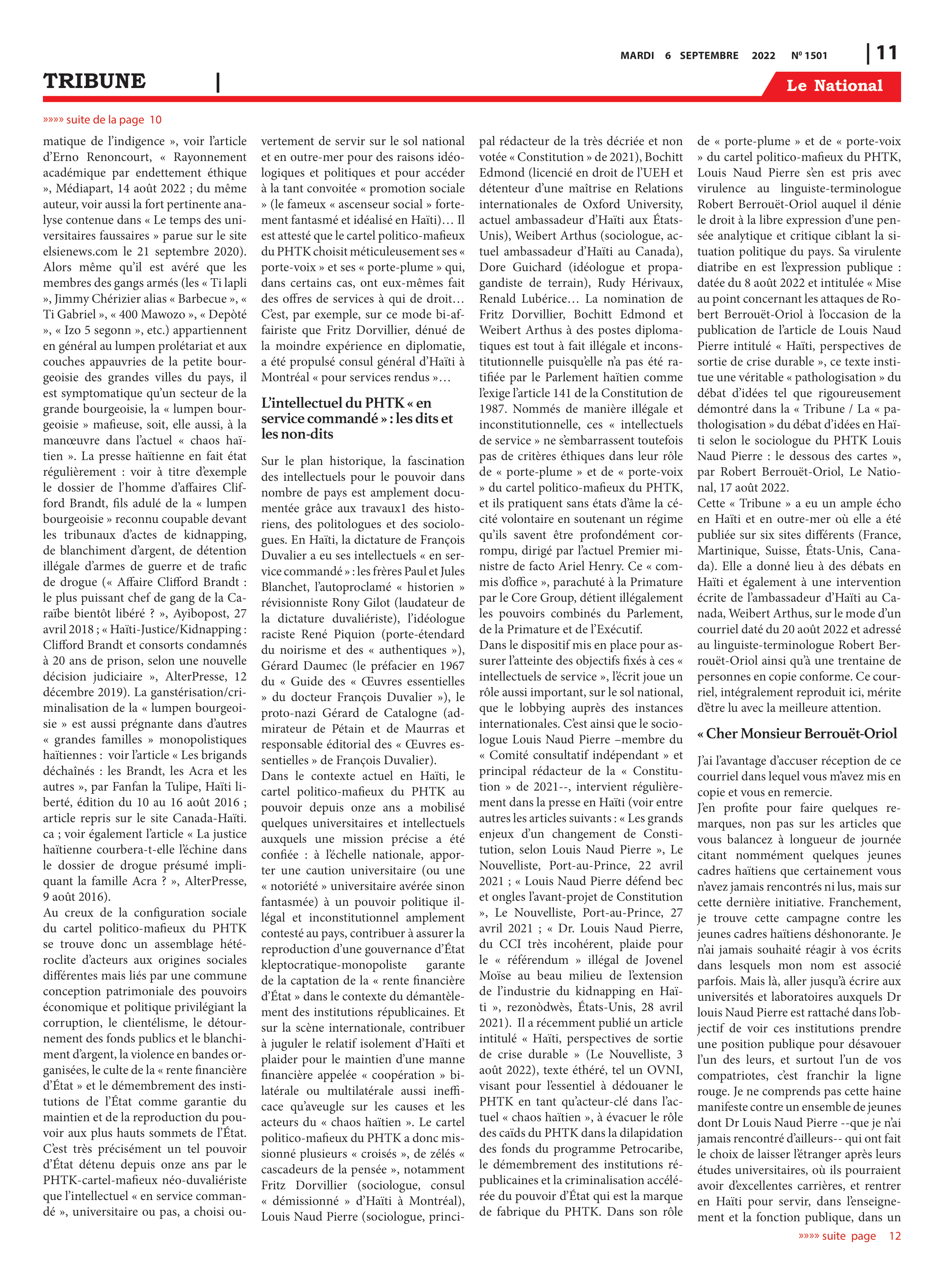 Page 11 de l'édition 1501