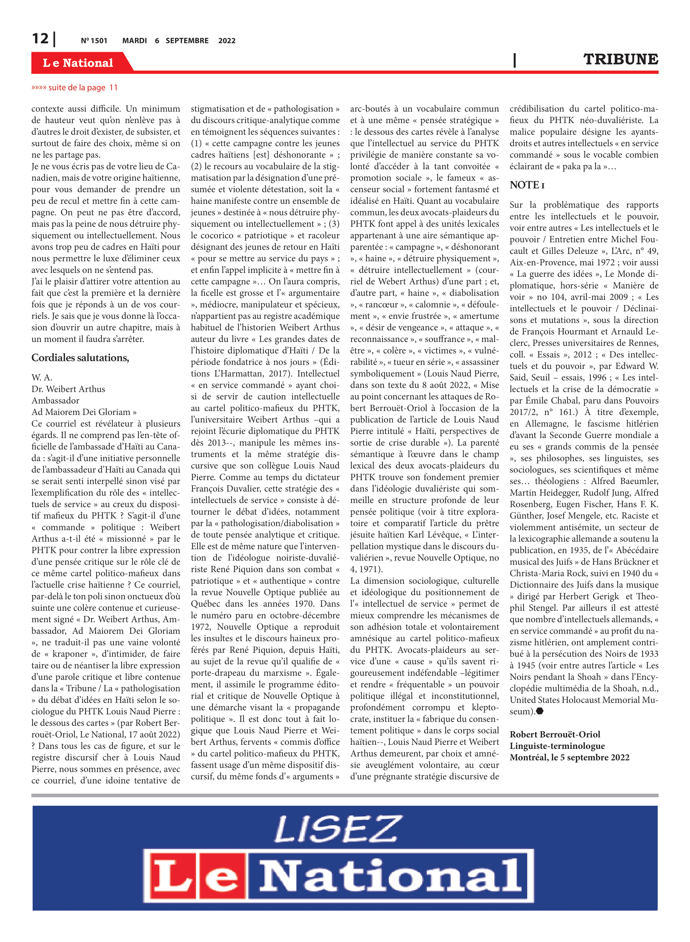 Page 12 de l'édition 1501