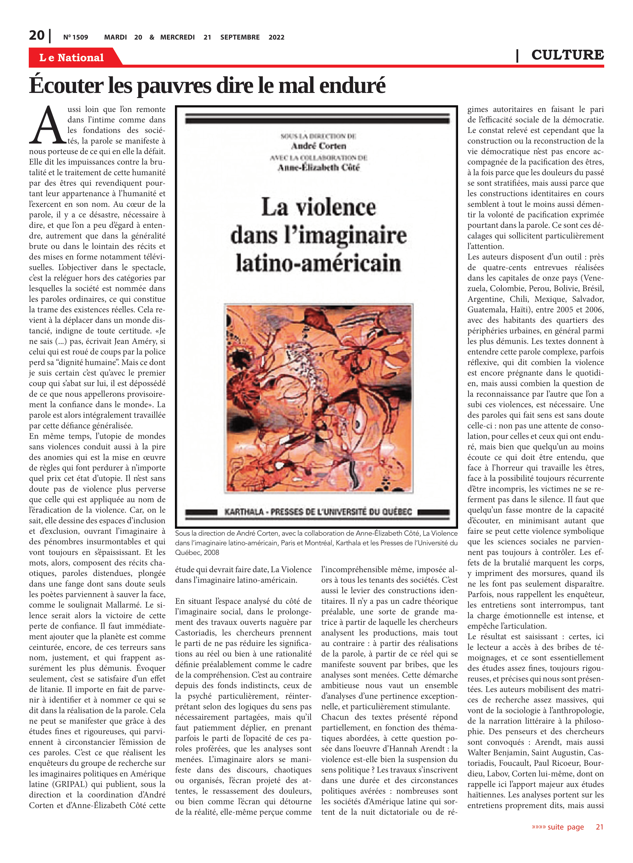 Page 20 de l'édition 1509