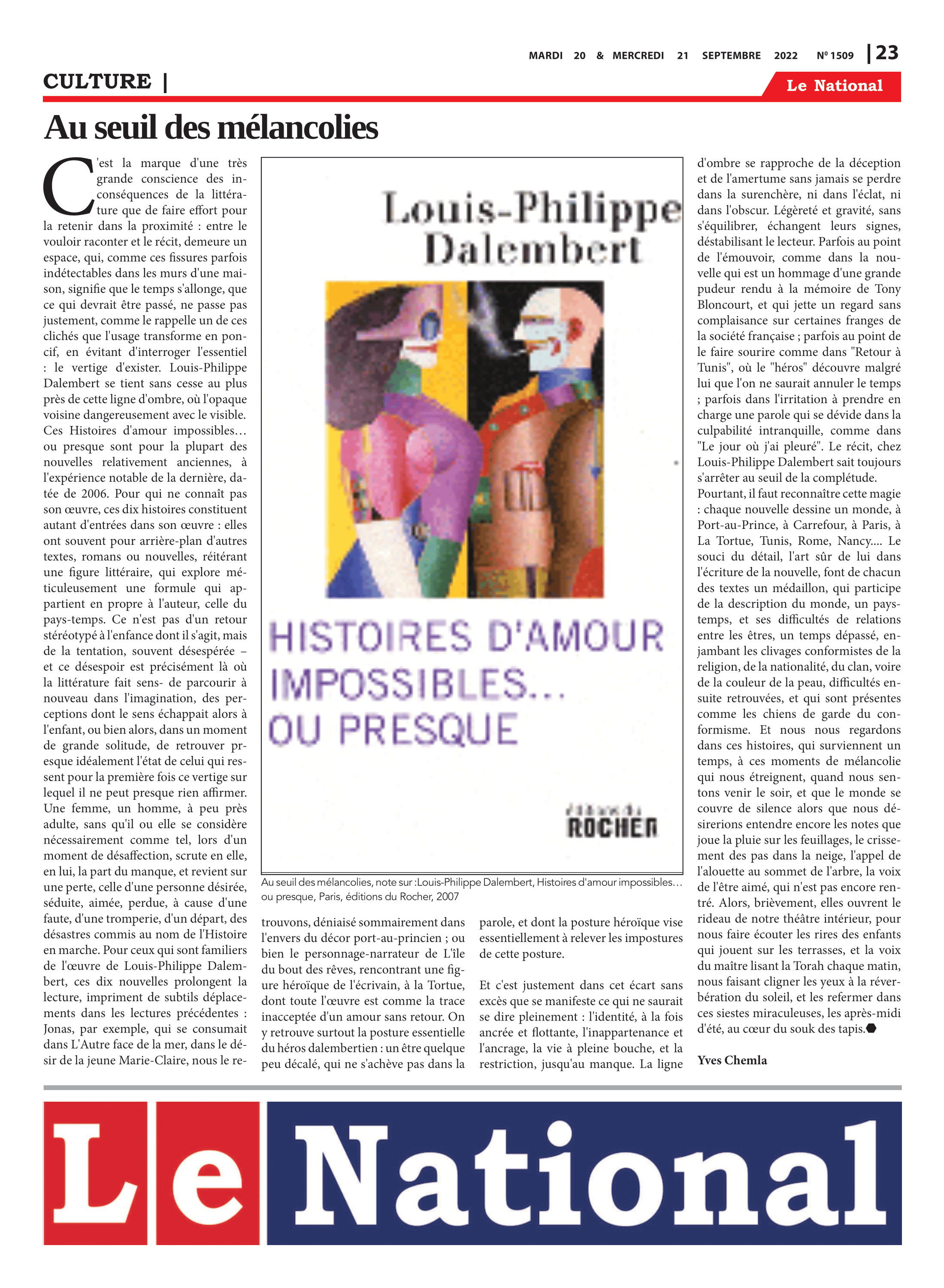 Page 23 de l'édition 1509