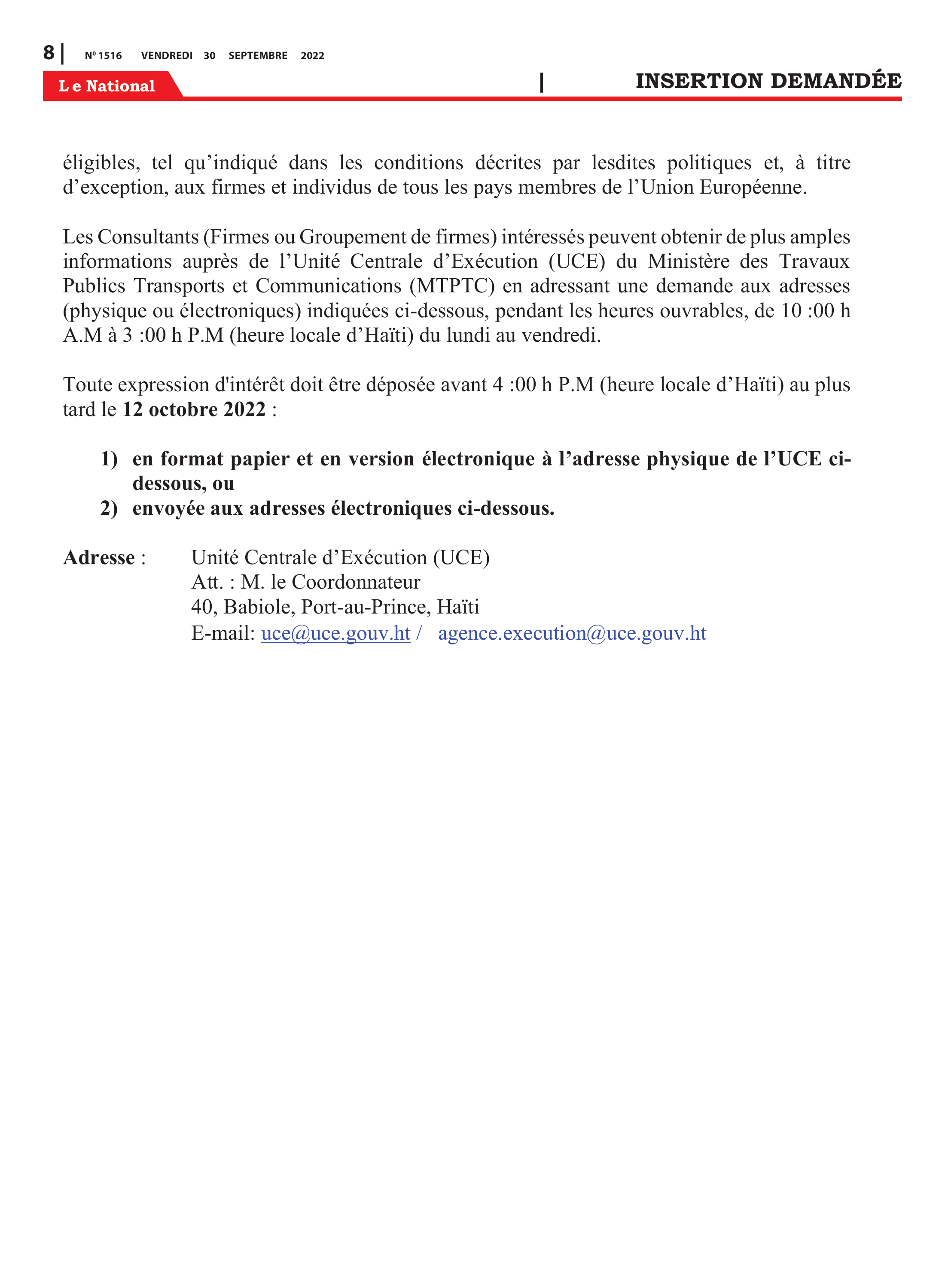 Page 8 de l'édition 1516