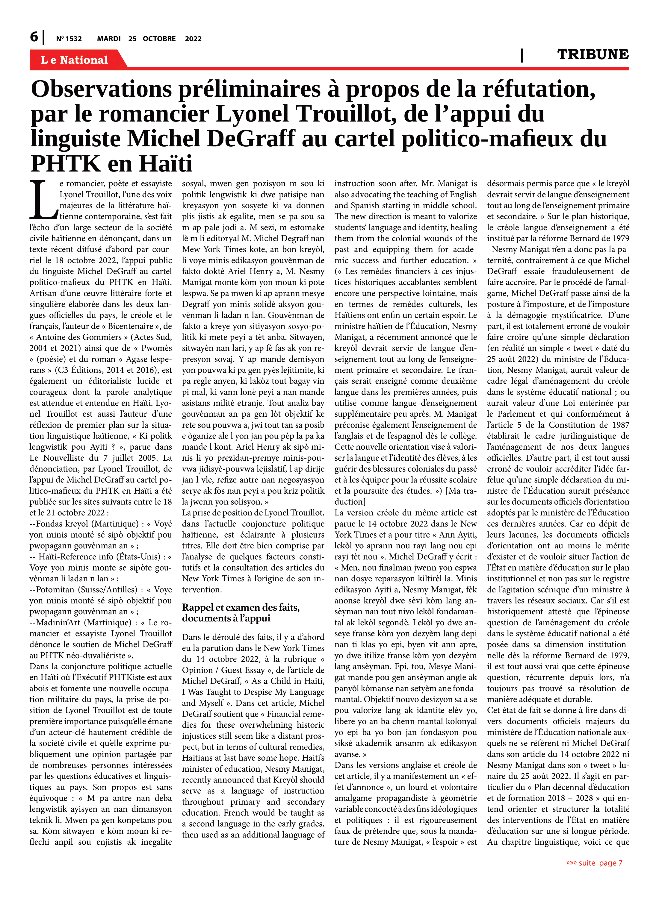Page 6 de l'édition 1532