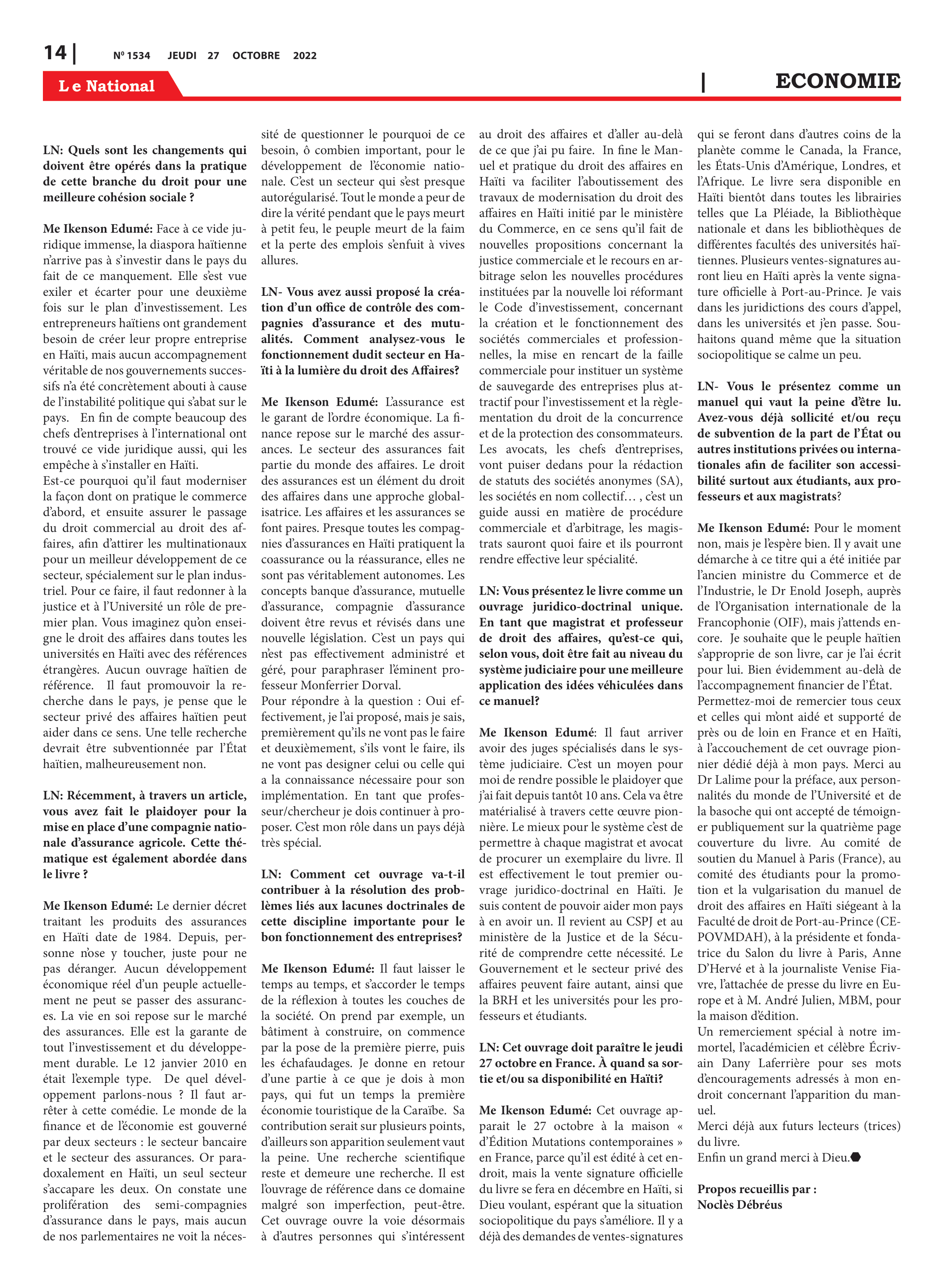 Page 14 de l'édition 1534
