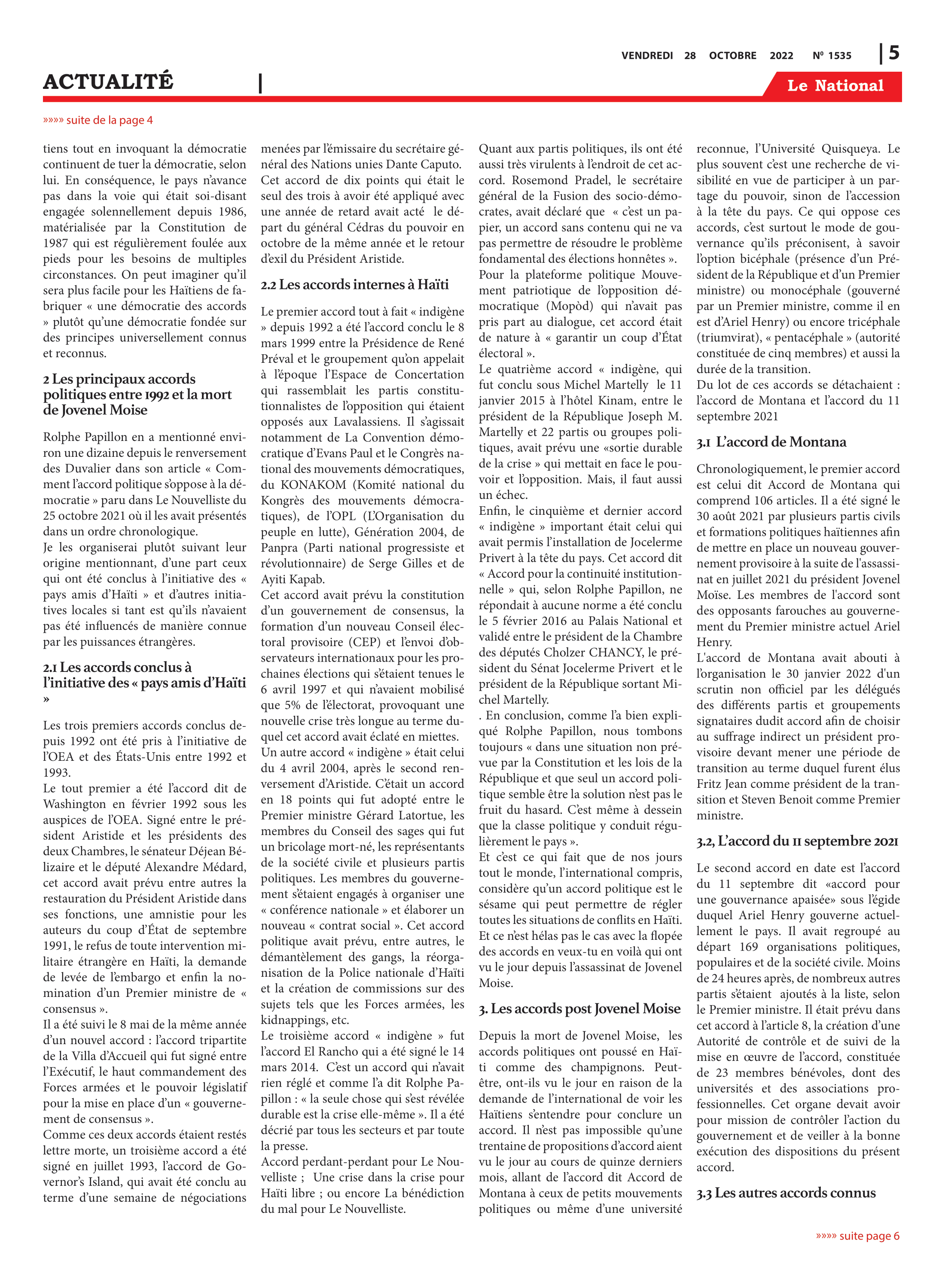 Page 5 de l'édition 1535