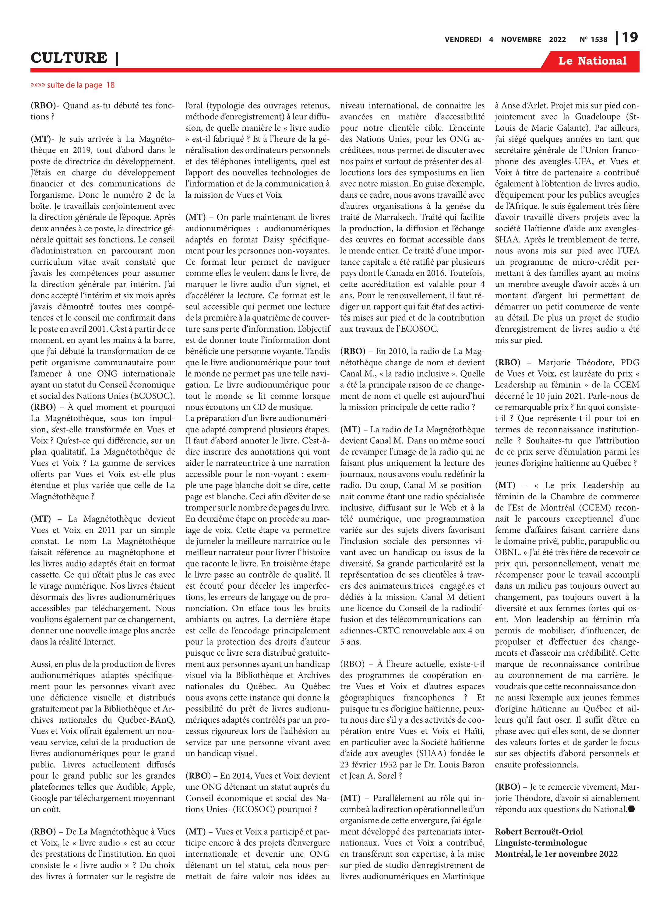 Page 19 de l'édition 1538