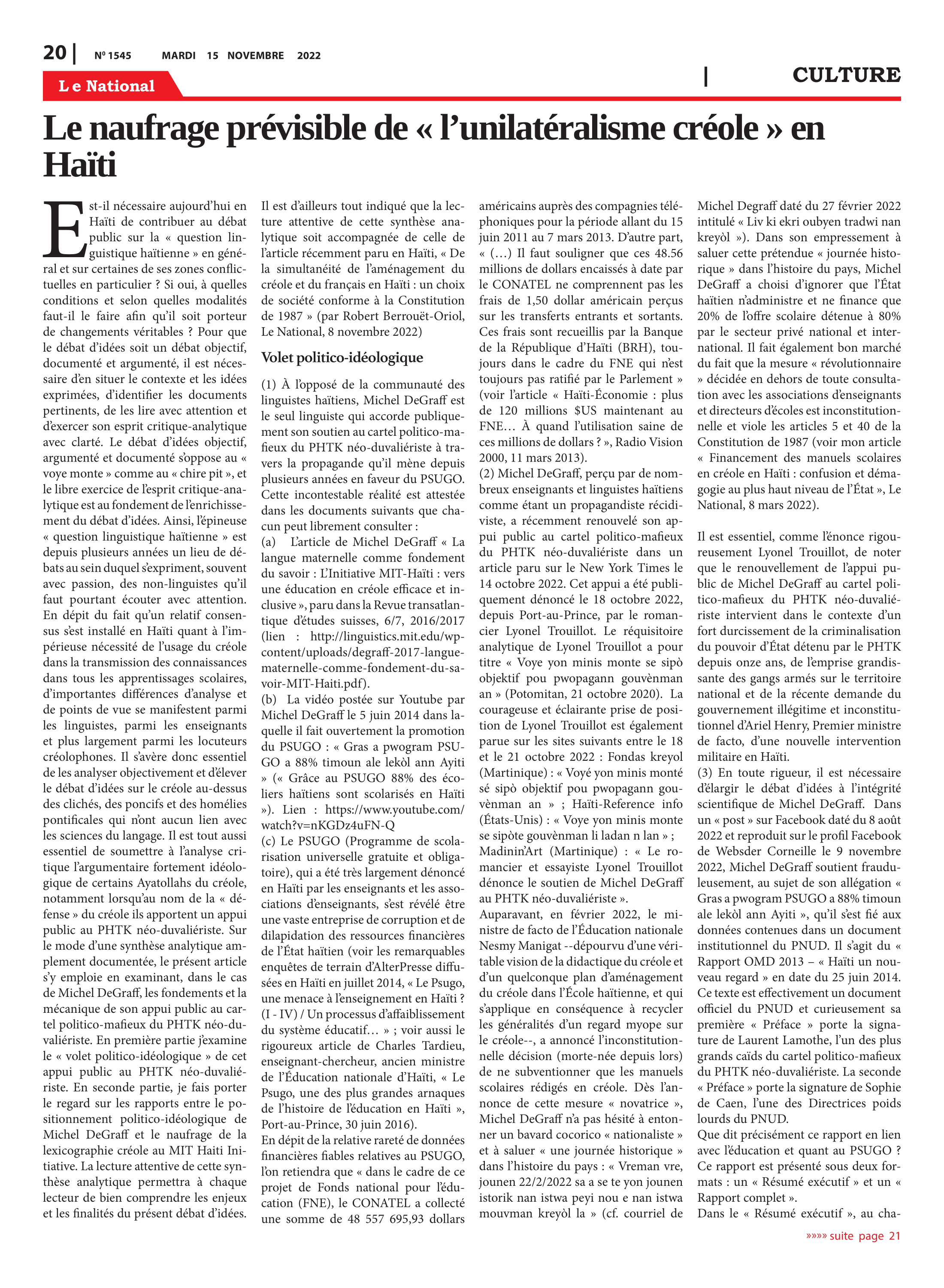 Page 20 de l'édition 1545