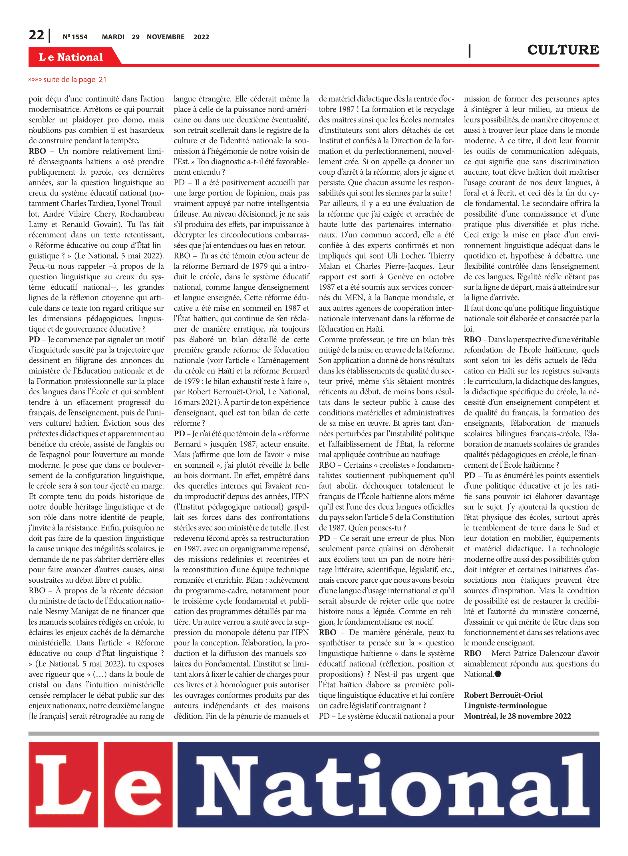 Page 22 de l'édition 1554