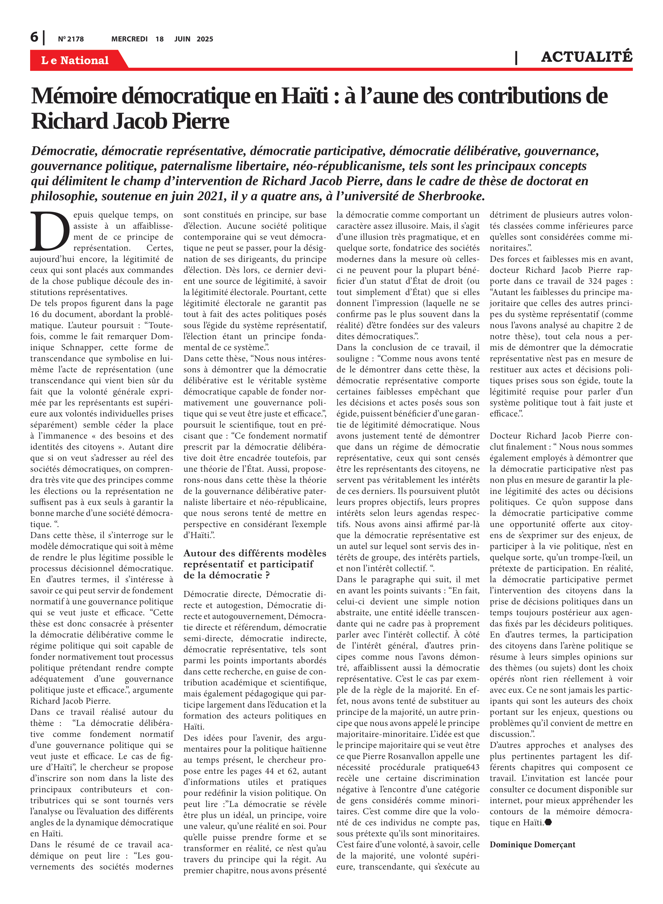 Page 6 de l'édition 2178