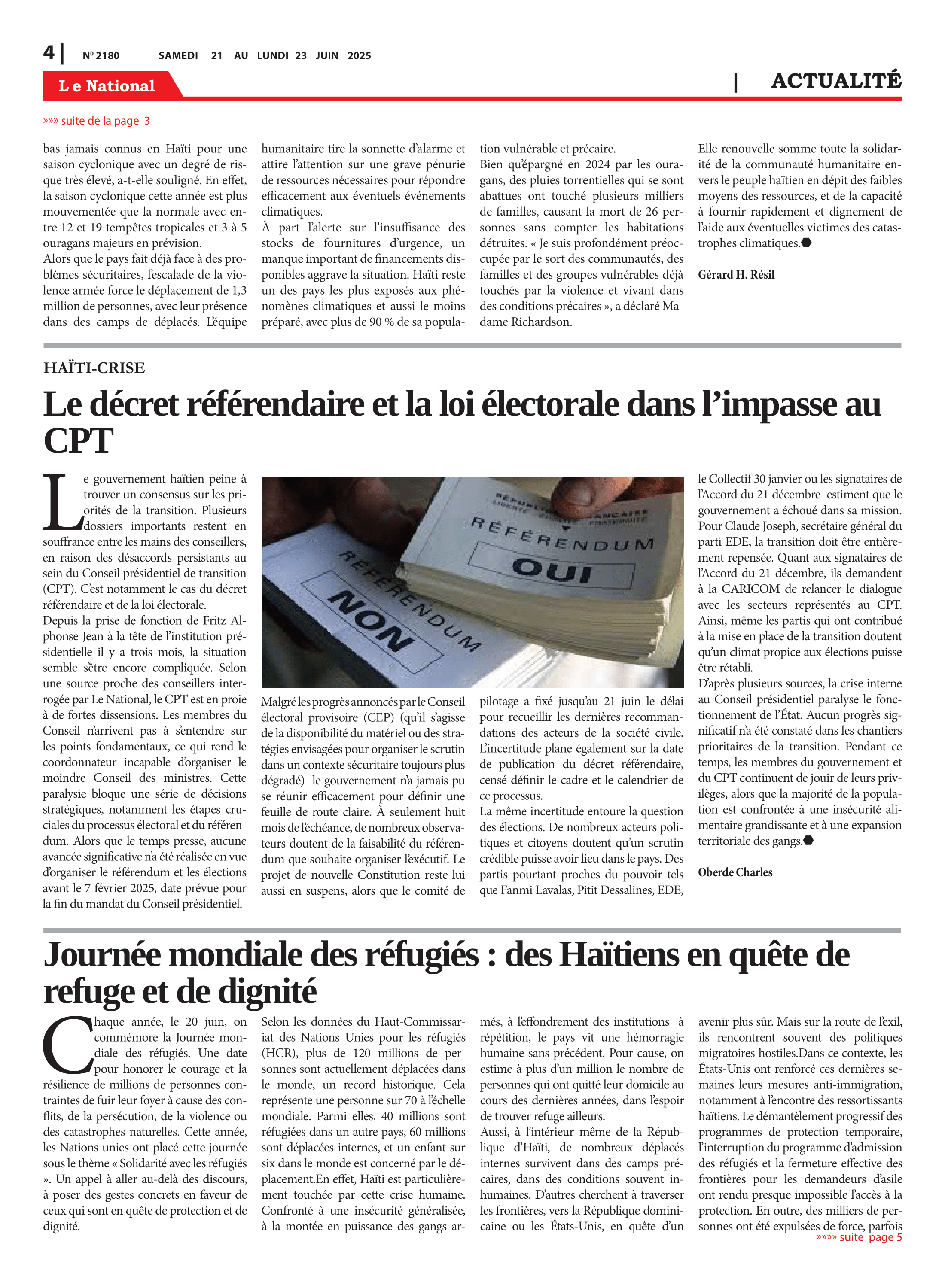 Page 4 de l'édition 2180