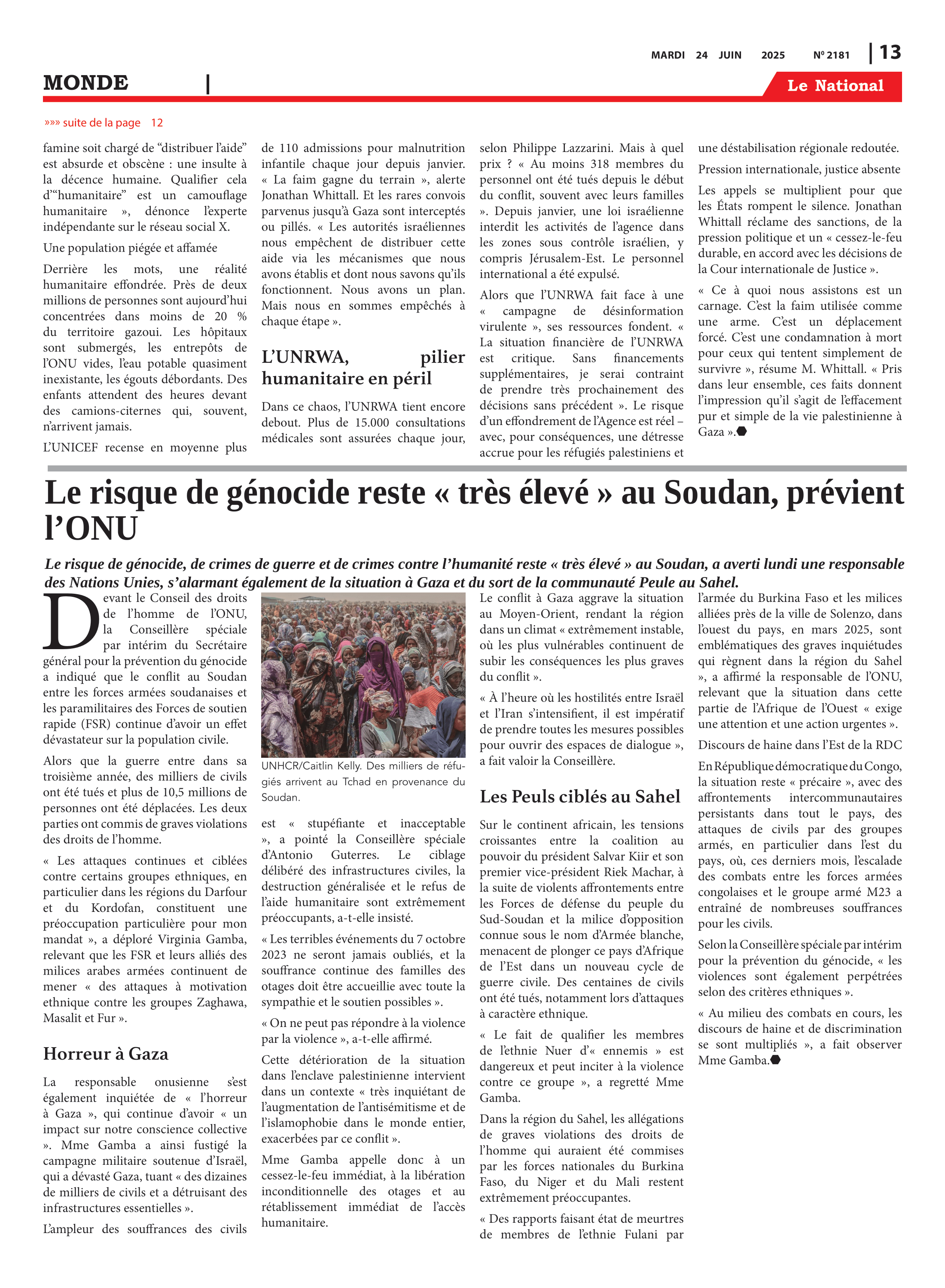 Page 13 de l'édition 2181