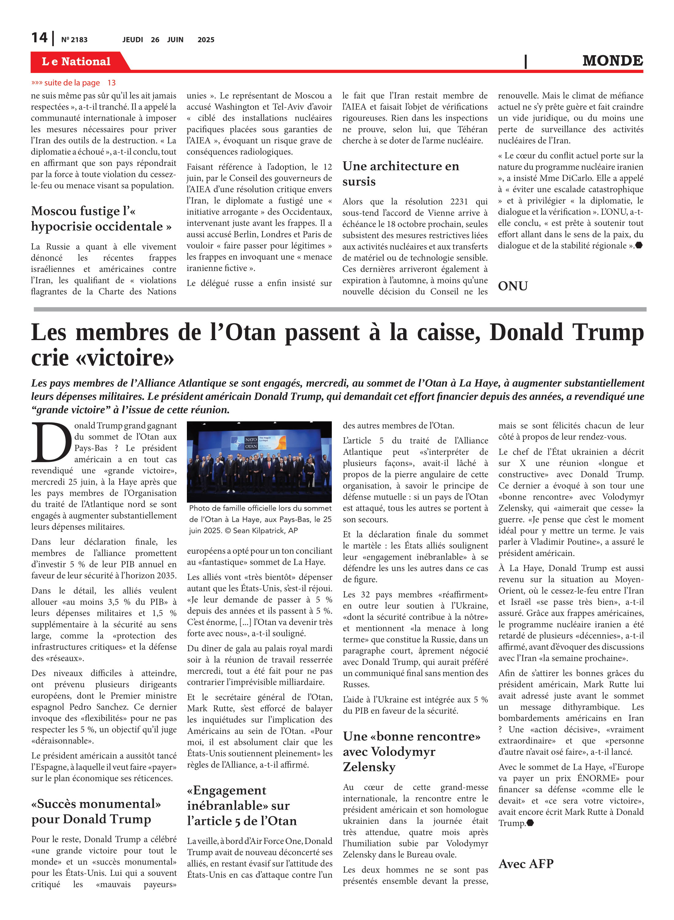 Page 14 de l'édition 2183