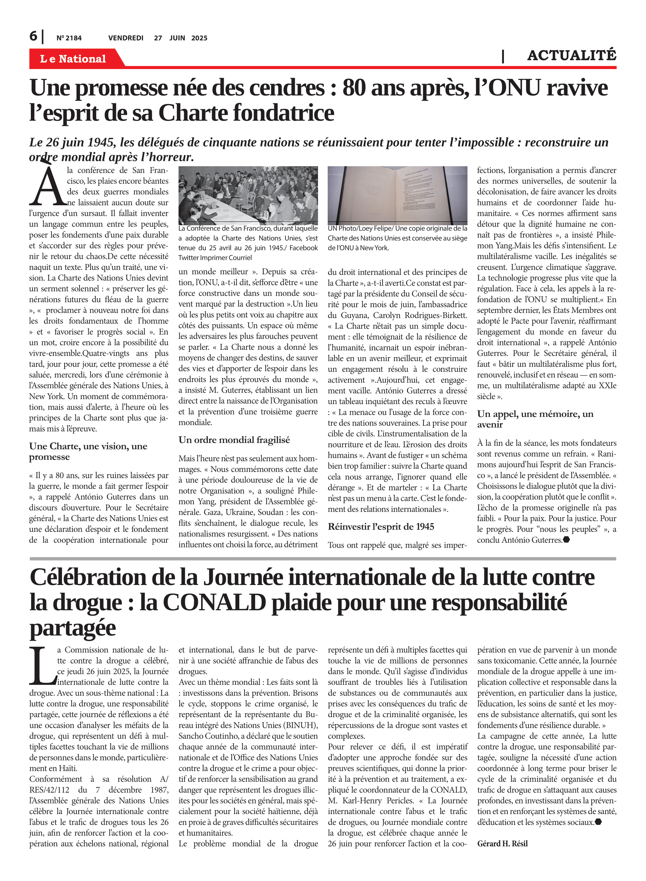 Page 6 de l'édition 2184