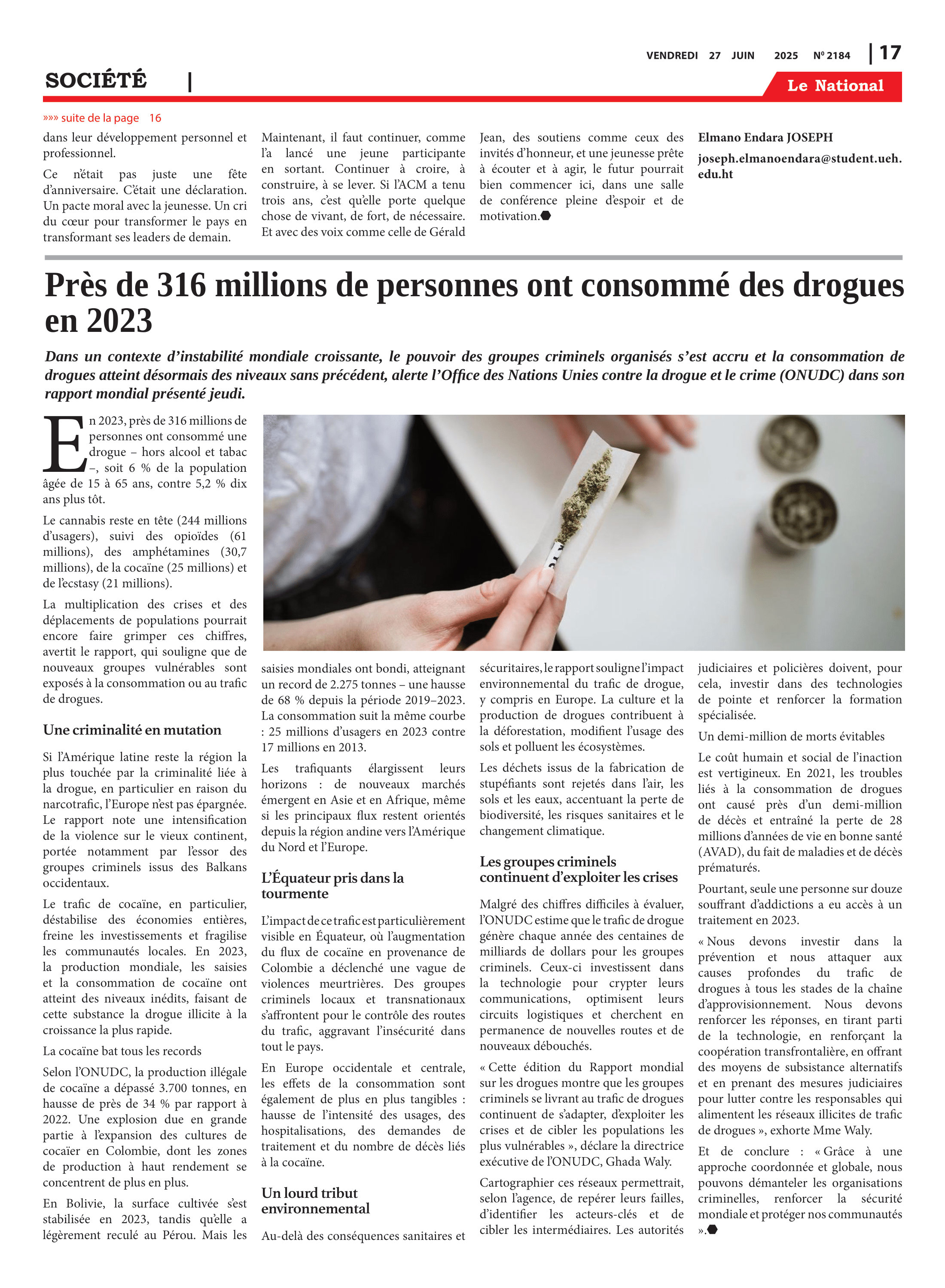 Page 17 de l'édition 2184